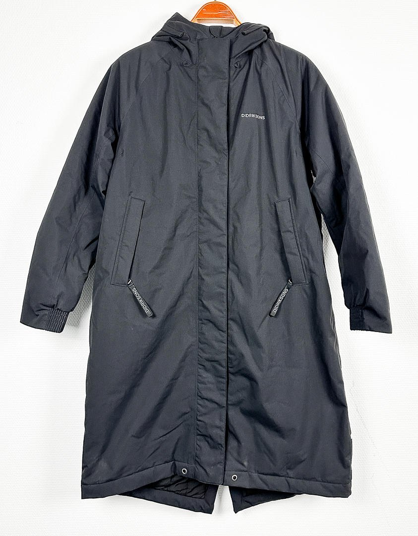 DIDRIKSONS. TAKKI, pitkä, str 38, Ruotsi.