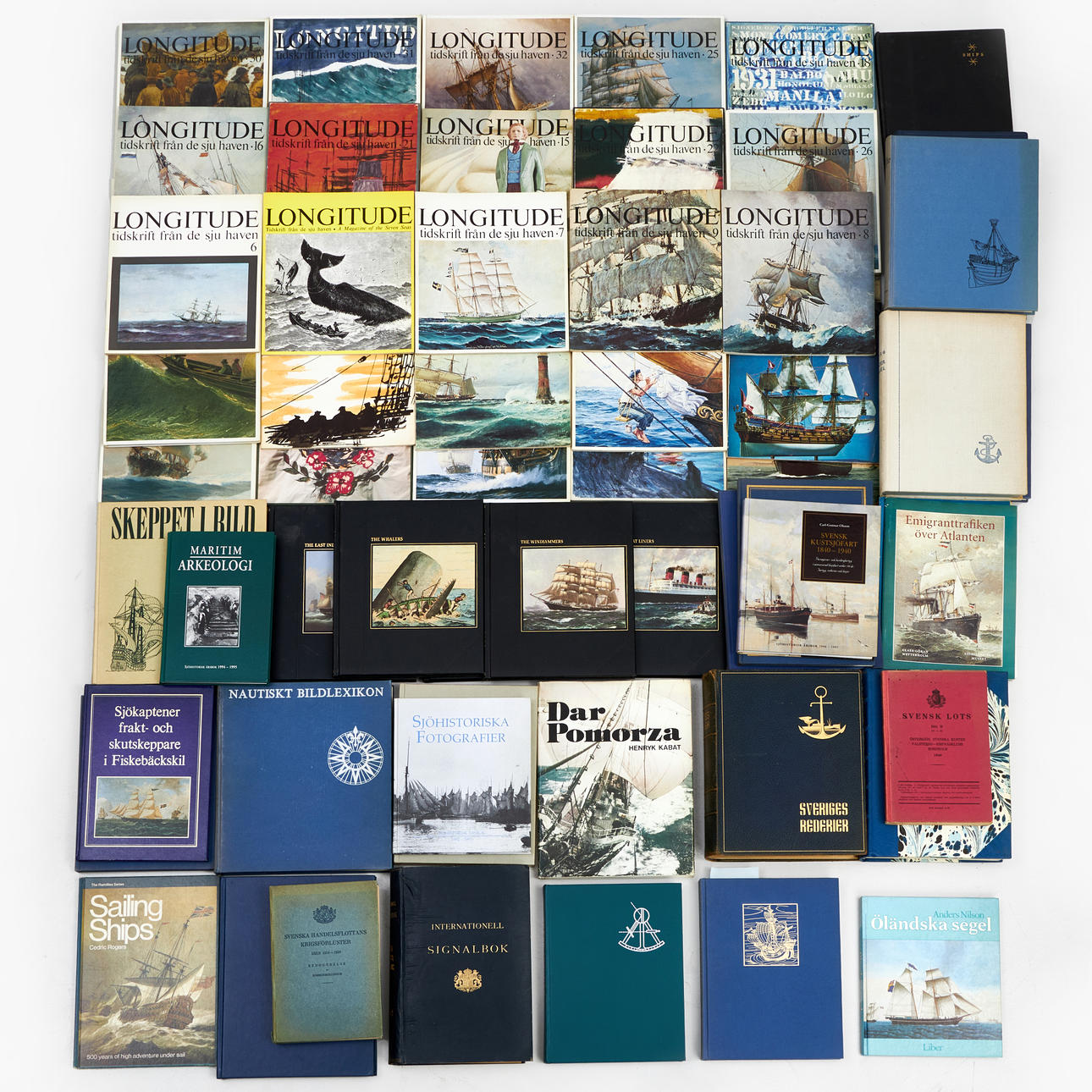 BOKSAMLING, sjöfart, mestadels faktaböcker.