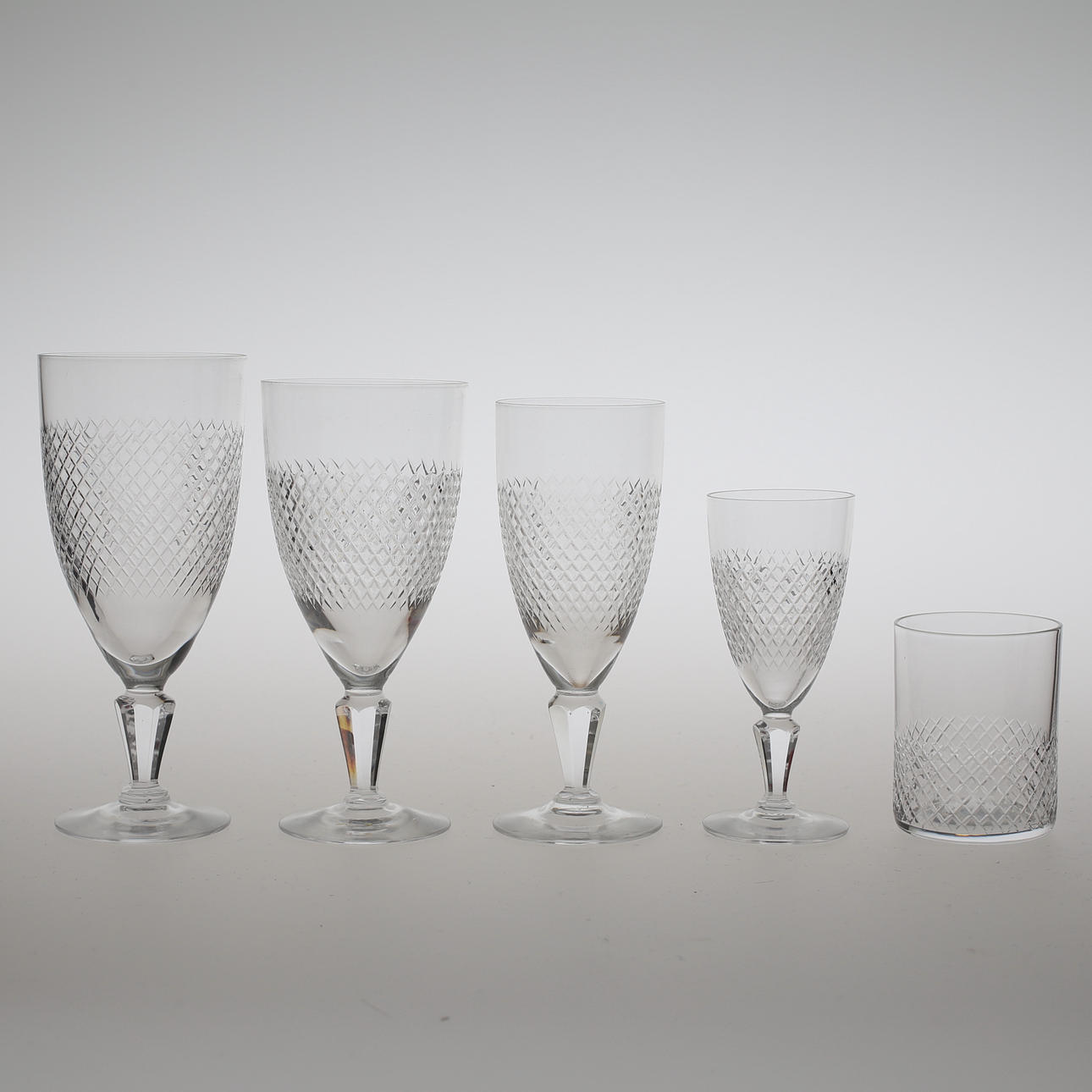 GLASSERVIS, 42 delar, "Safir", Kosta.