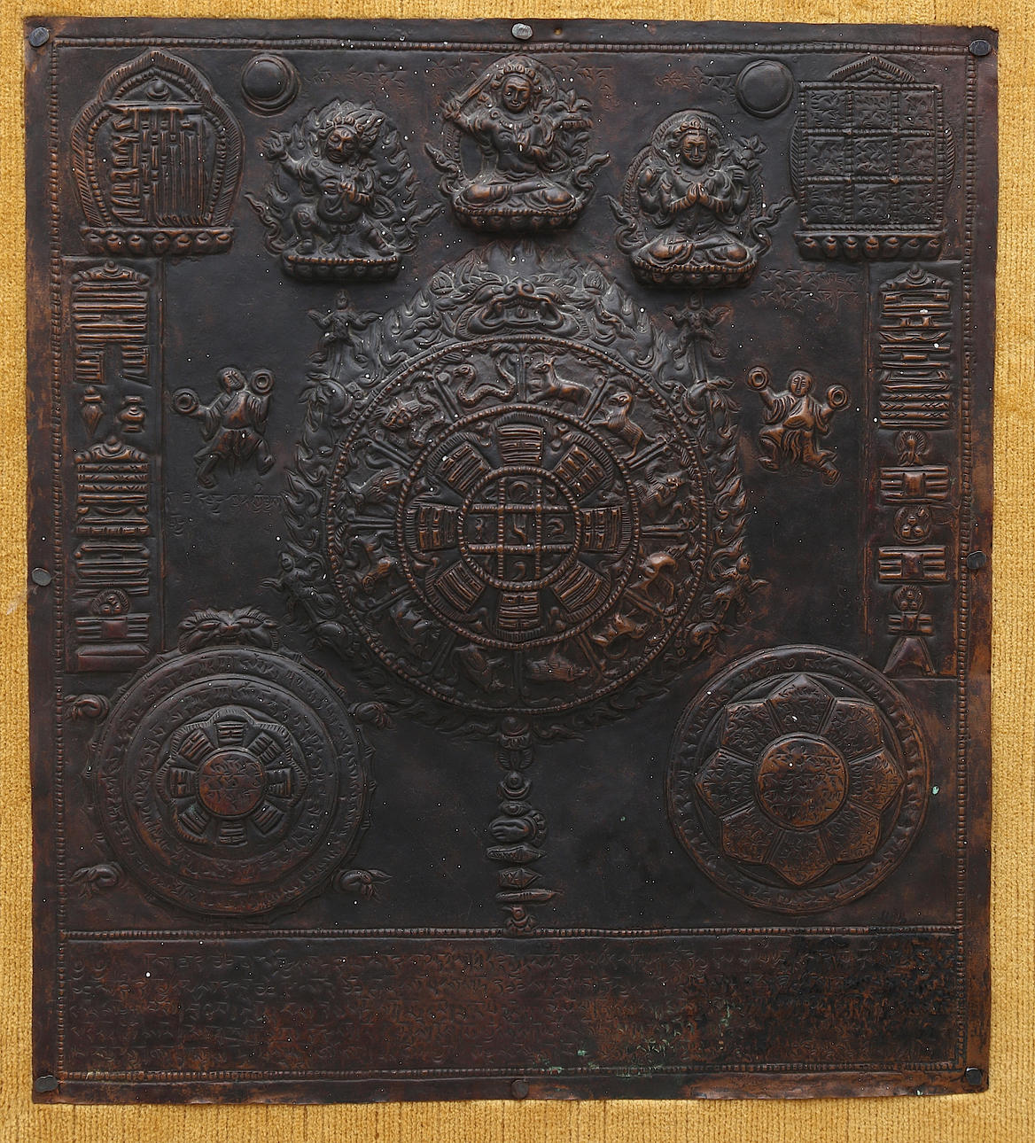 TIBETAN SCHOOL, SECOND HALF 20TH CENTURY. Mandala.