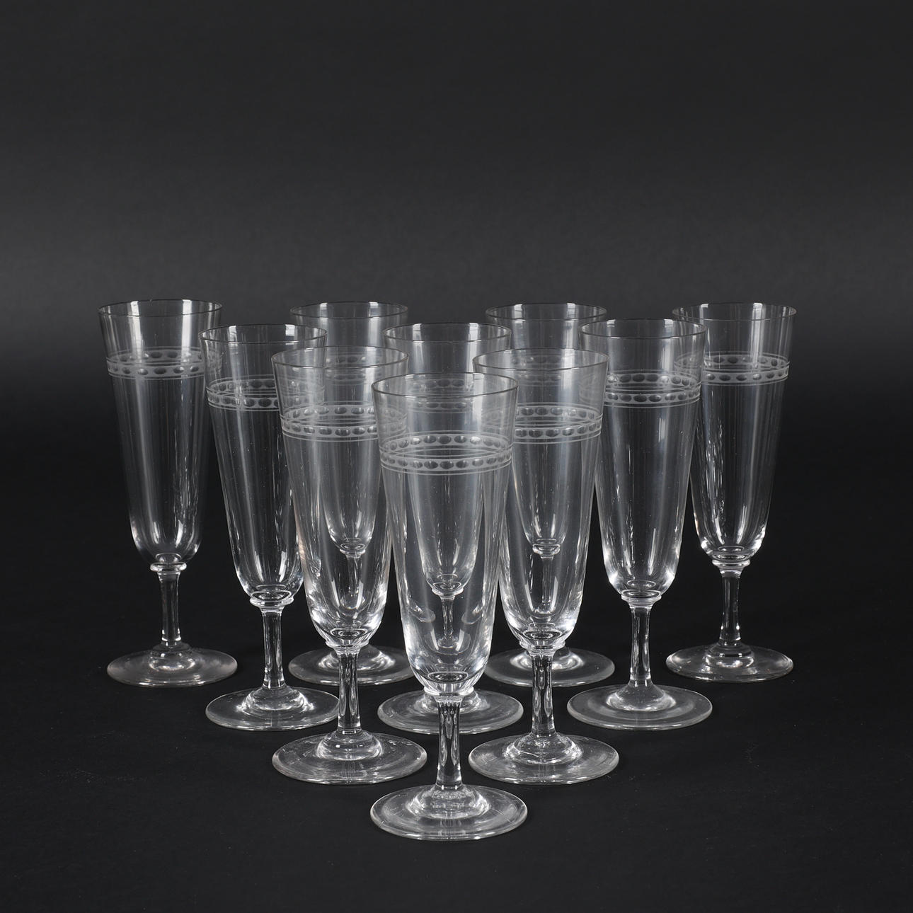 CHAMPAGNE GLASSES, 10 pcs.
