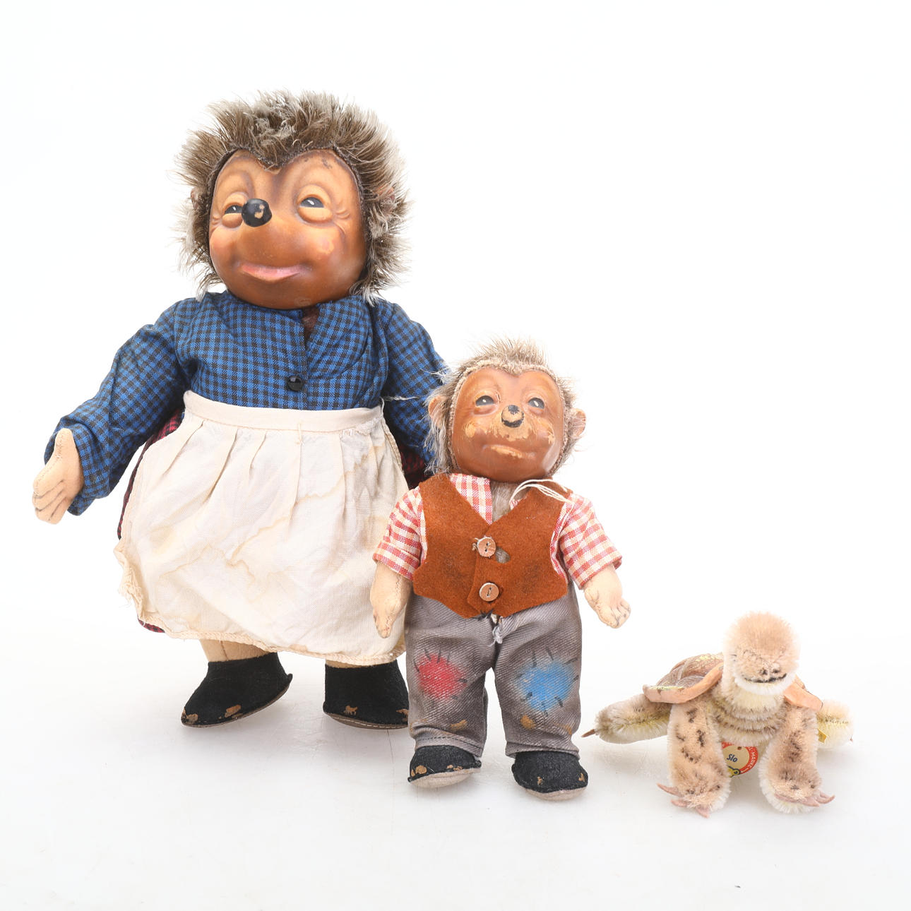 A set of three 'Micki' and 'Mecki' dolls, Steiff, Germany, 1950s/60s ...