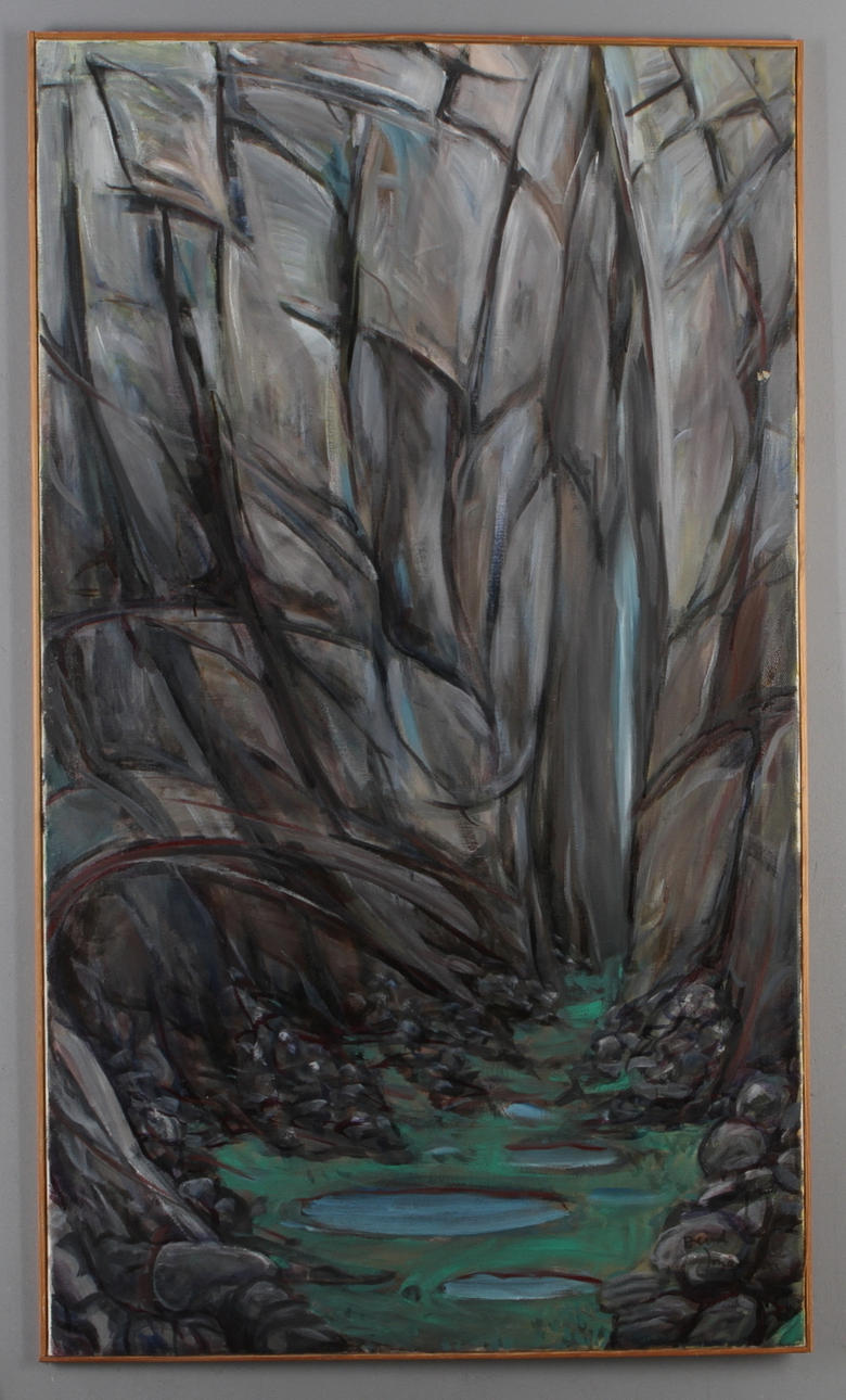 BERNT JONASSON. Komposition, olja på duk, signerad samt daterad 82/89?