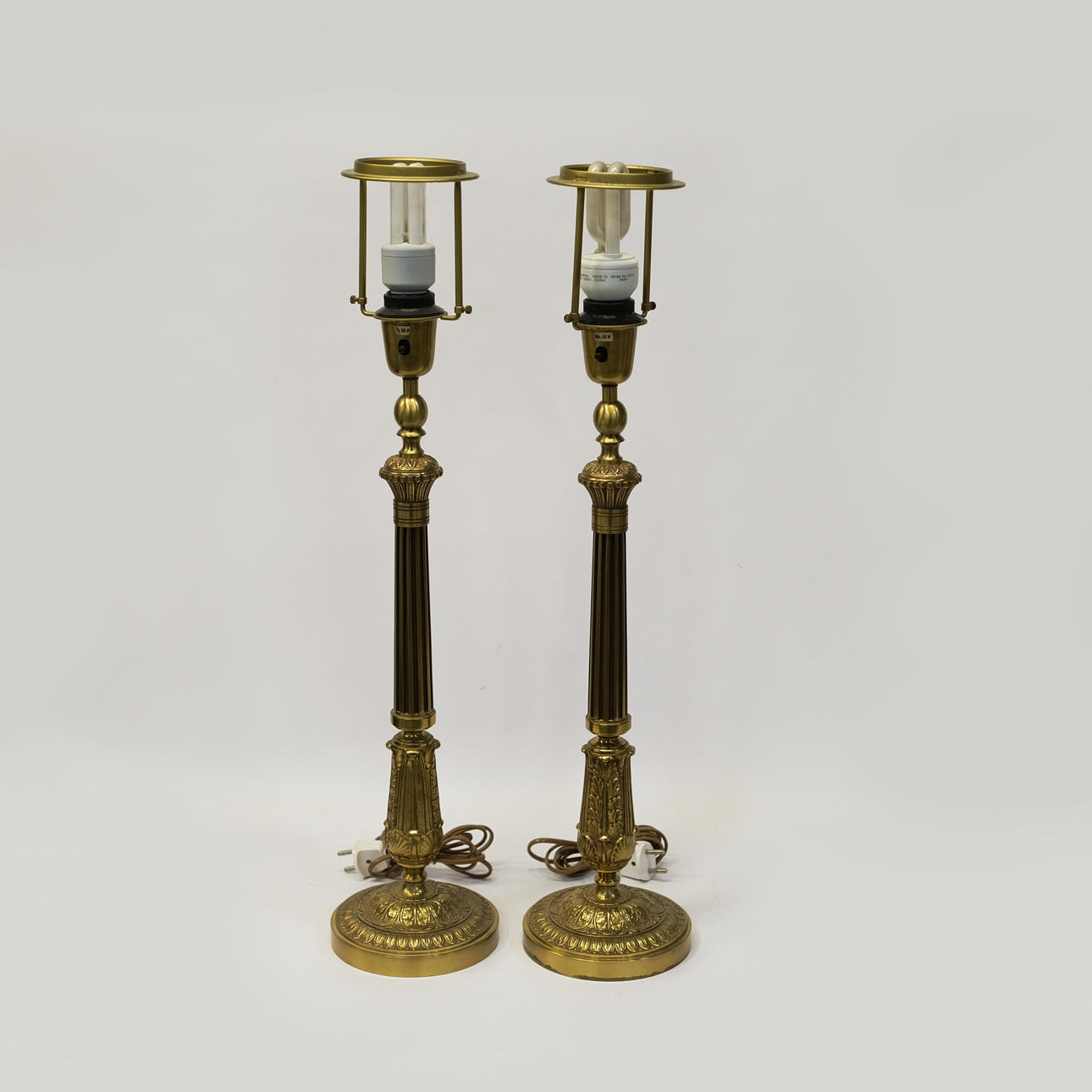 EINAR BÄCKSTRÖM. TABLE LAMPS. A PAIR. EMPIRE STYLE.