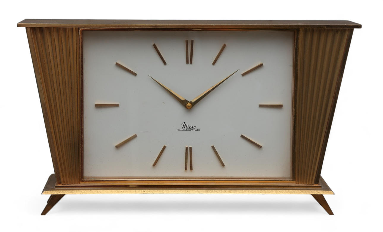 Micro Electric vintage table clock.