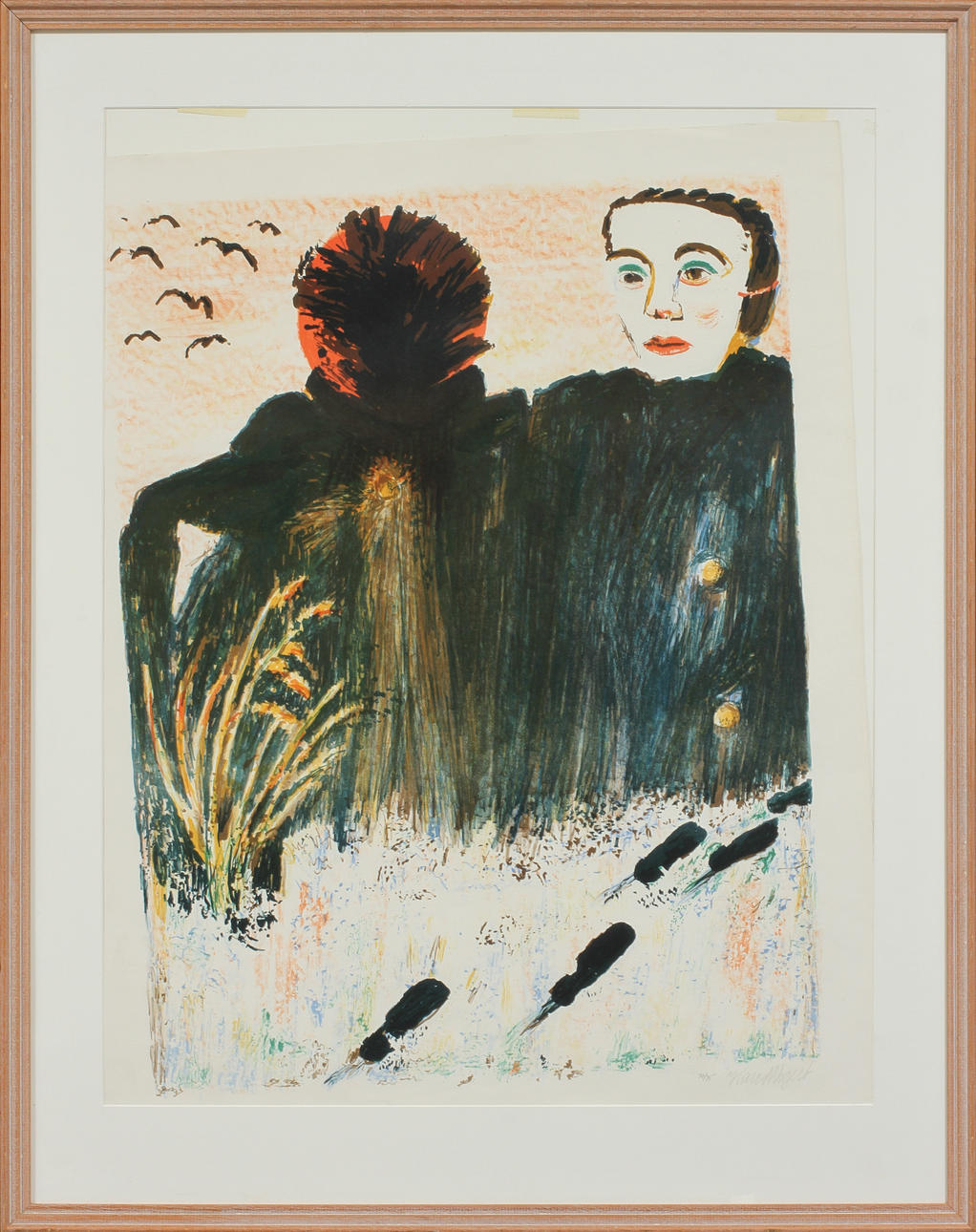 HANS WIGERT. färglitografi, sign o numr 70/75.