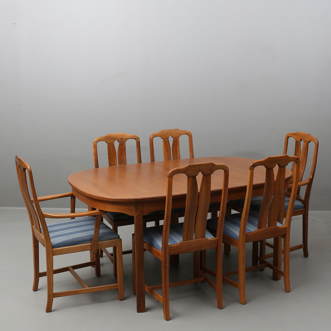 MATSALSMÖBLEMANG,10 delar, modell 'Ambassadör', Carl Malmsten, Åfors.