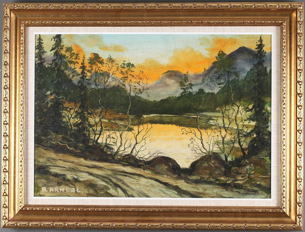 RICK ARNDAL. Olja på duk, signerad.