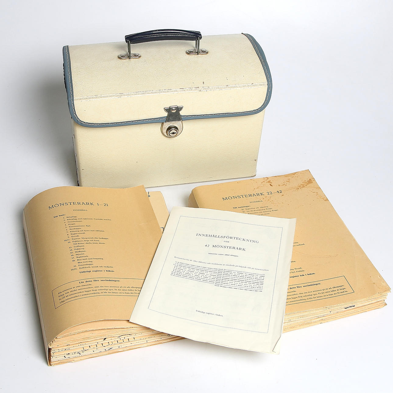 VÄSKA med MÖNSTERARK, 1950-tal.