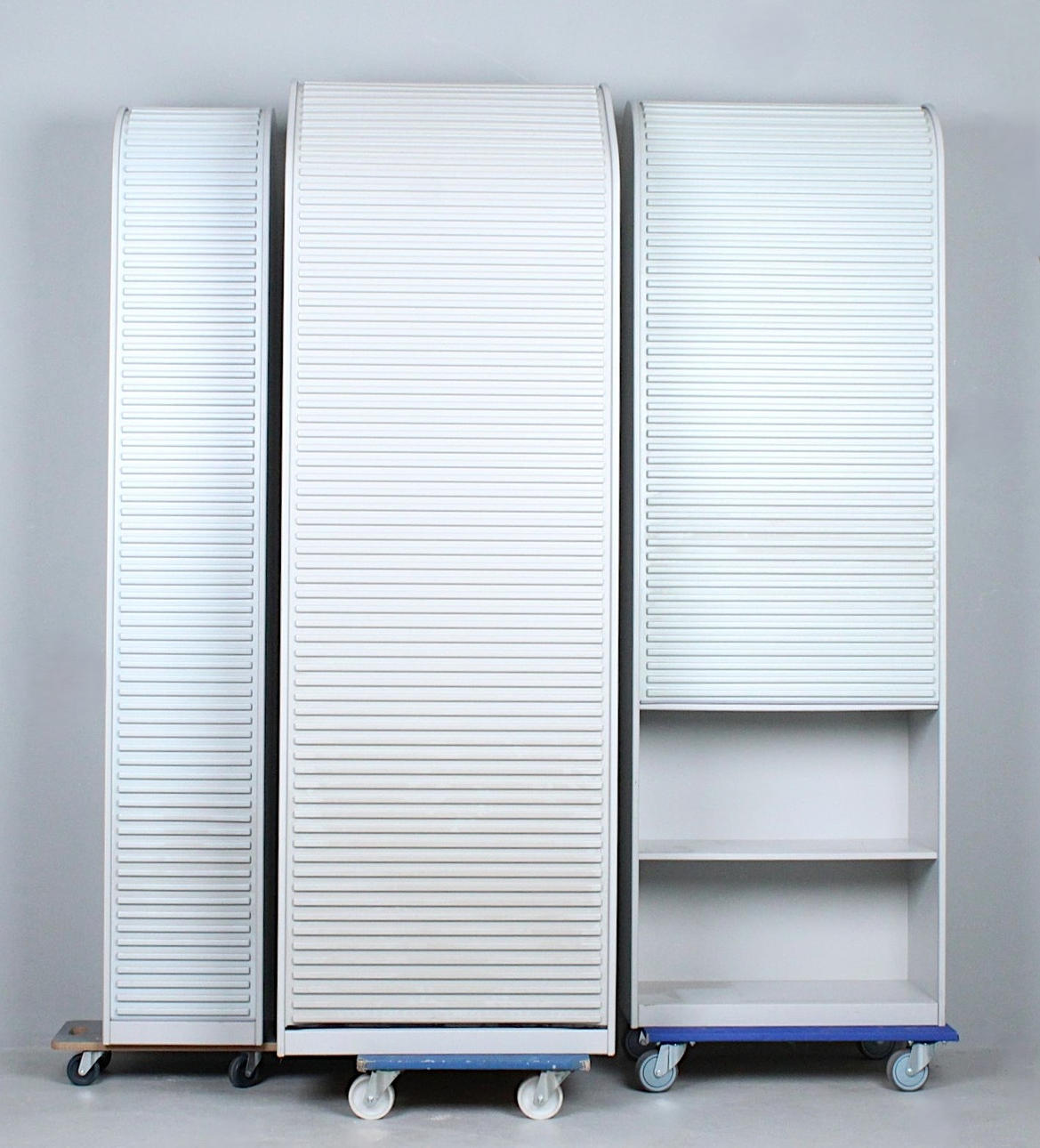 ALDO VAN DEN NIEUWELEAER. Paste. Roller shutter cabinets/office cabinets, model 'A'Dammer', design from 1978.