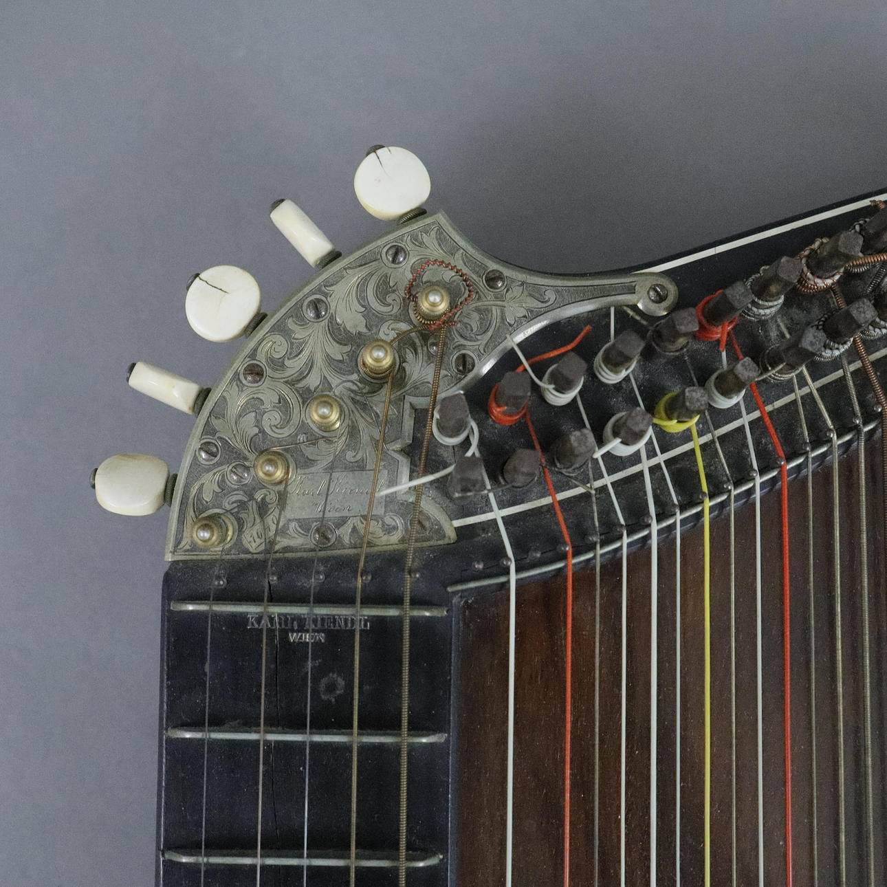 ZITHER, Karl Kiendl, Vienna, around 1900. Collectables - Musical