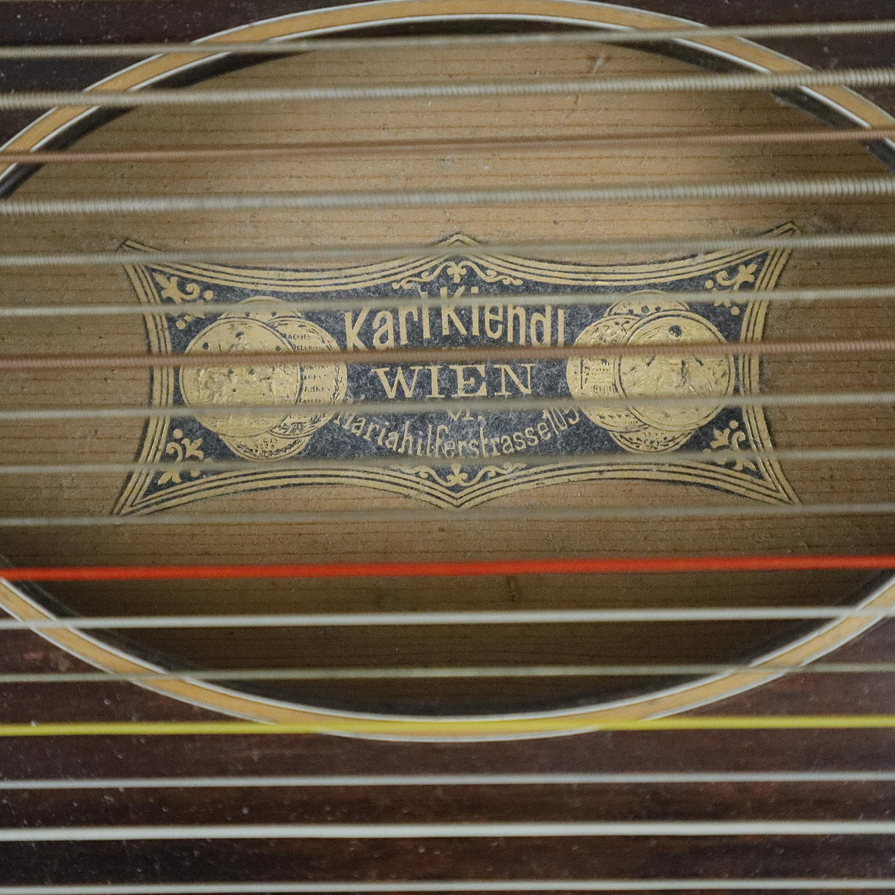 ZITHER, Karl Kiendl, Vienna, around 1900. Collectables - Musical