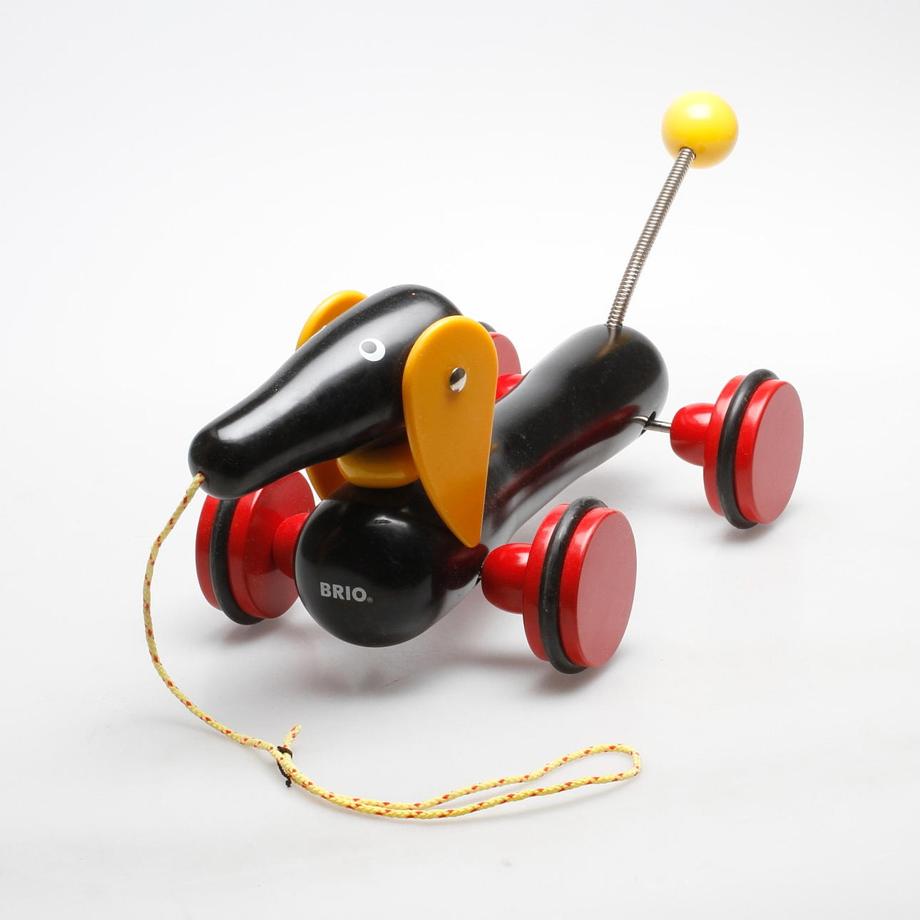 LEKSAKSHUND, stor modell, trä, BRIO.