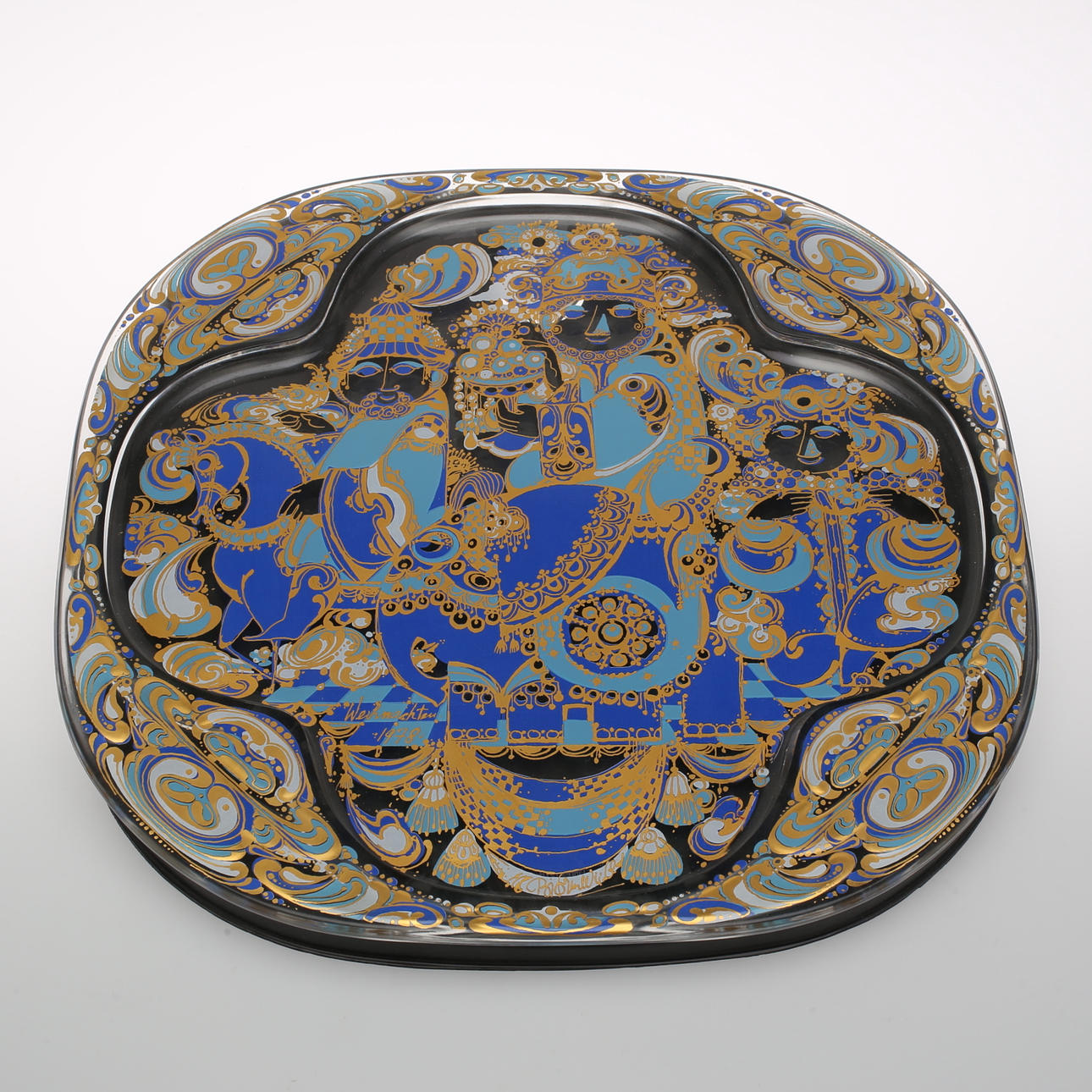 BJÖRN WIINBLAD. Rosenthal, glastavla.