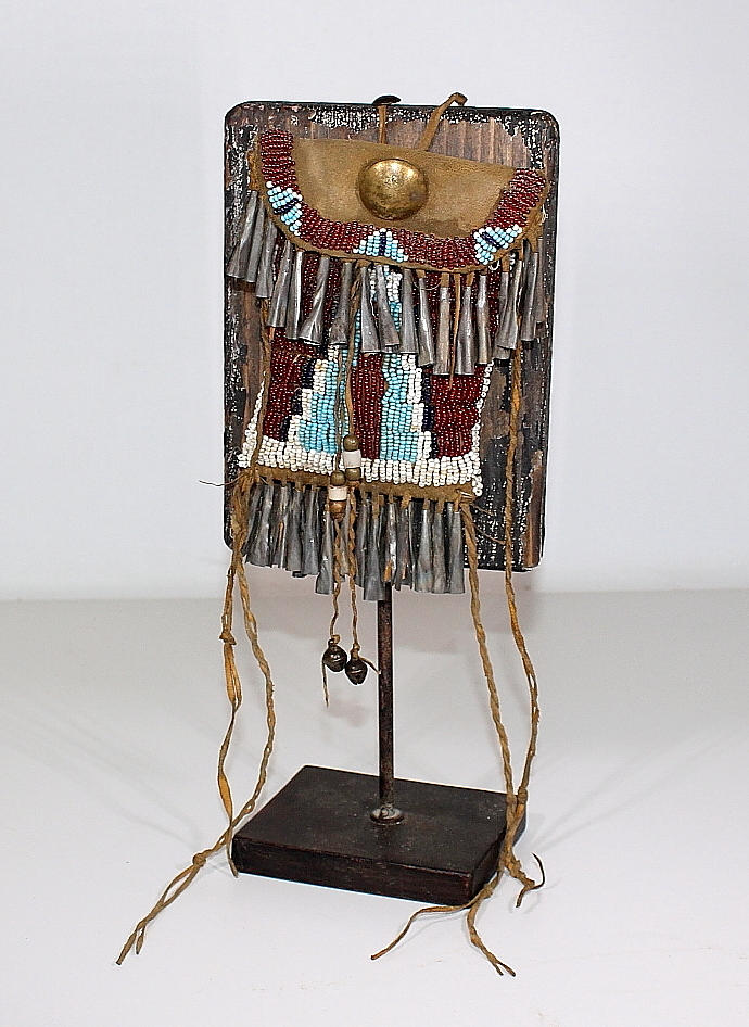 VÄSKA, Strike-A-Light bag, Kiowa indianer, 1880-tal.