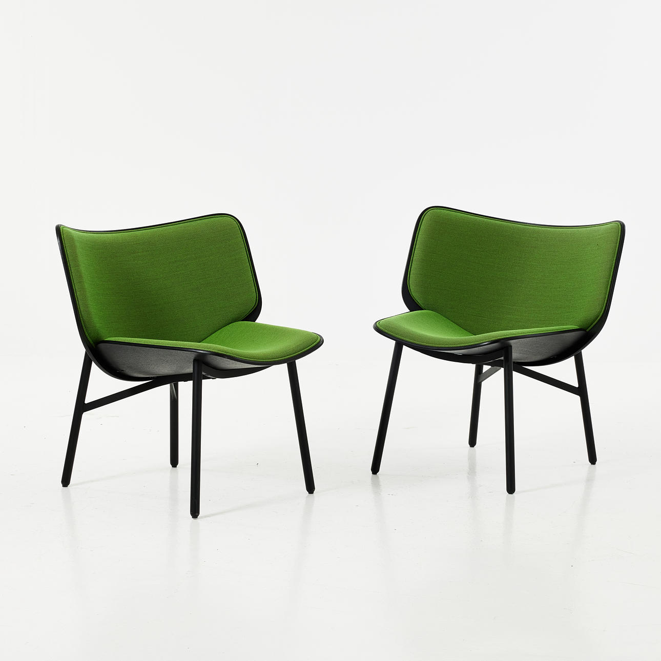 DOSHI LEVIEN. Armchairs, 1 pair, “Dapper Lounge”, HAY.