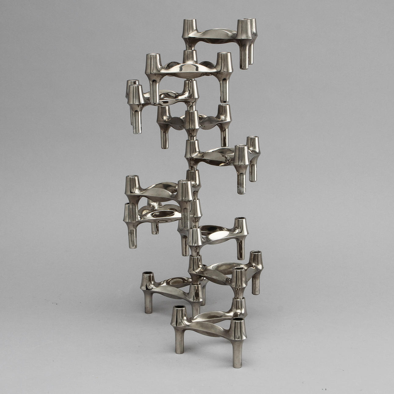 LJUSSTAKAR, 11 st, vitmetall, Cesar Stoffi och Fritz Nagel, BMF.