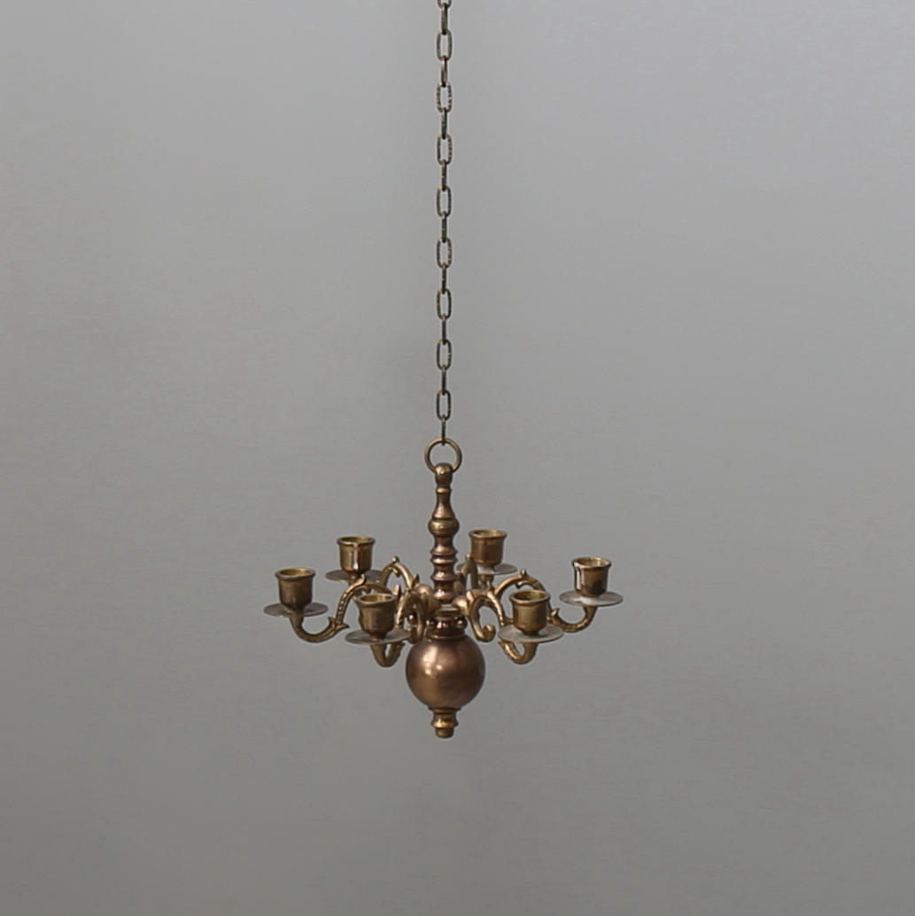 MALMKRONA miniatyr, för 6 ljus. 1900-tal.