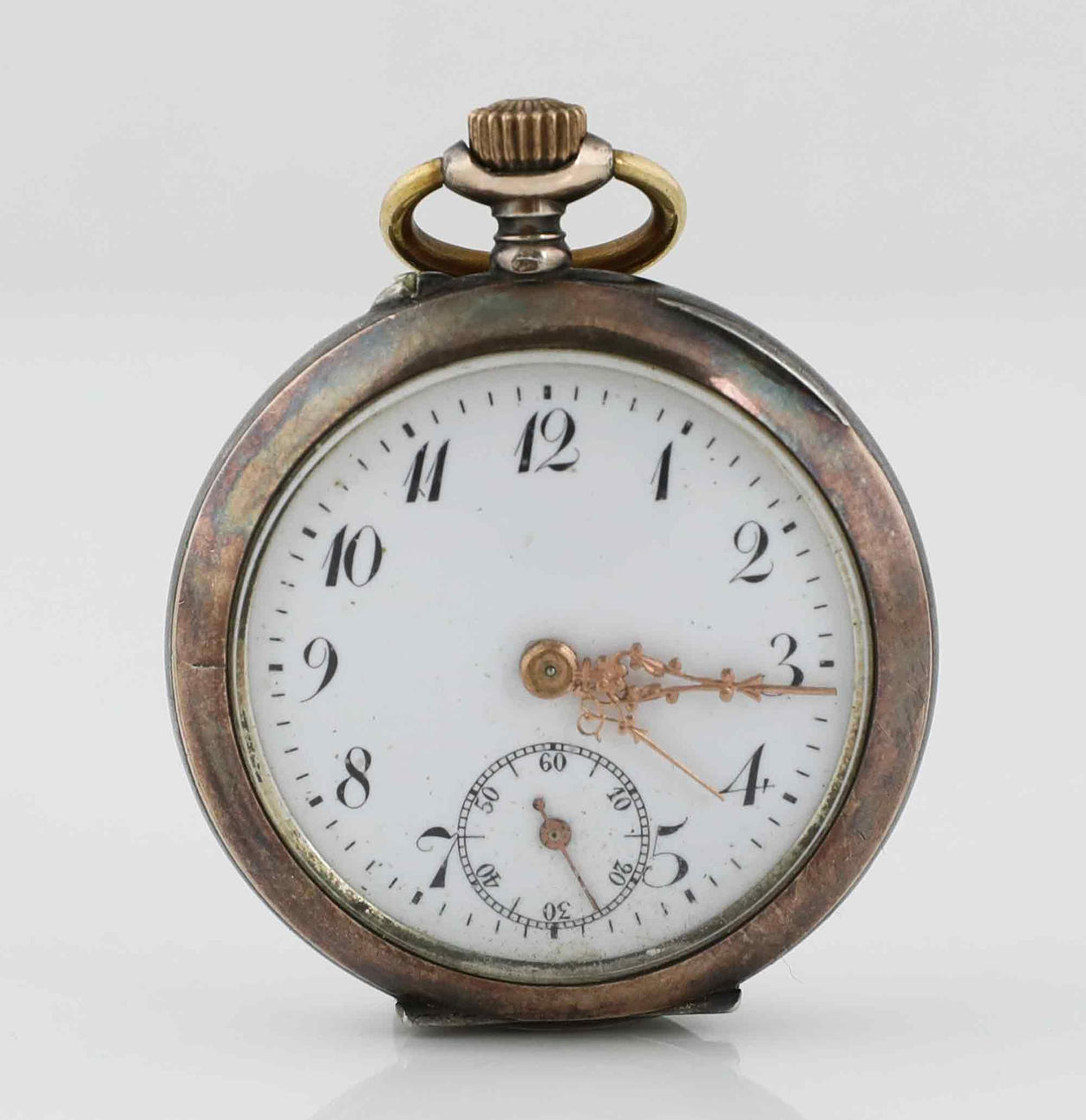 TASKUKELLO, hopea, Sylinterit 10 rubiini.