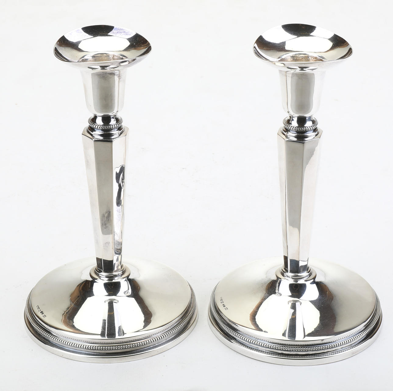 ERIC LÖFMAN. Candlesticks, a pair, silver, MGAB, Uppsala.