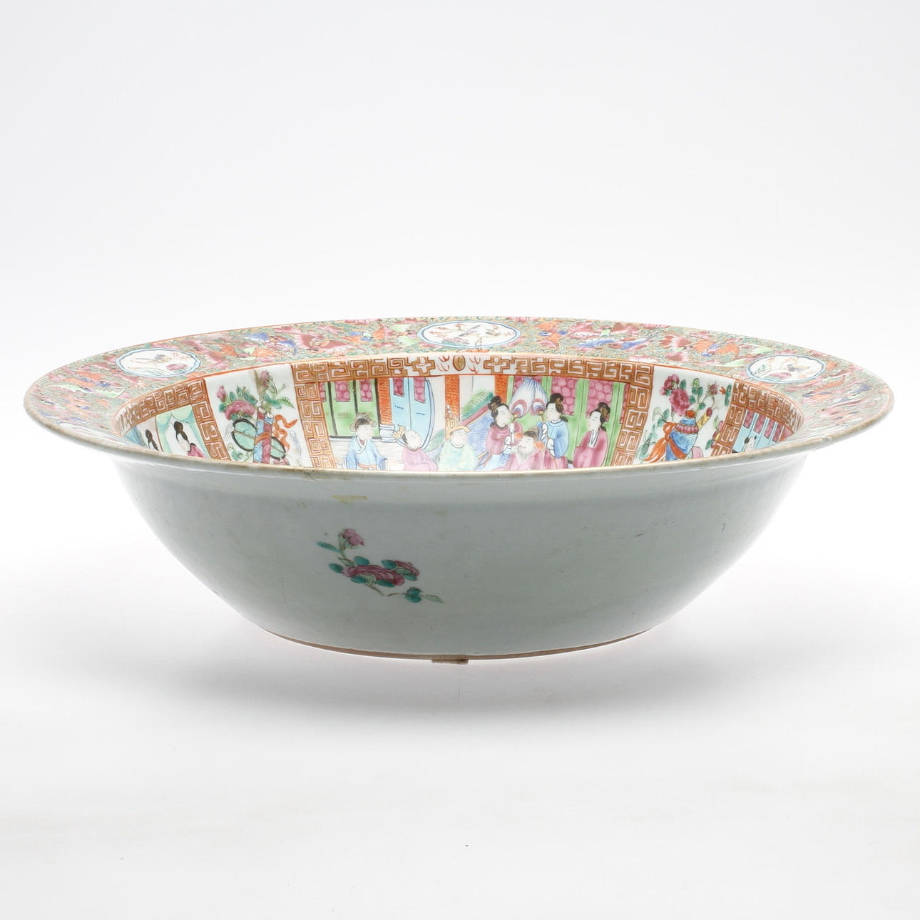 SKÅL, porslin, Kanton, Kina, 1800-tal.