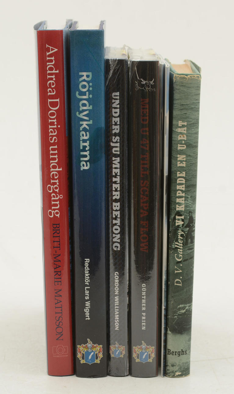 Bücher über Kriegsmänner, U-Boot, Taucher, 6 Bde.