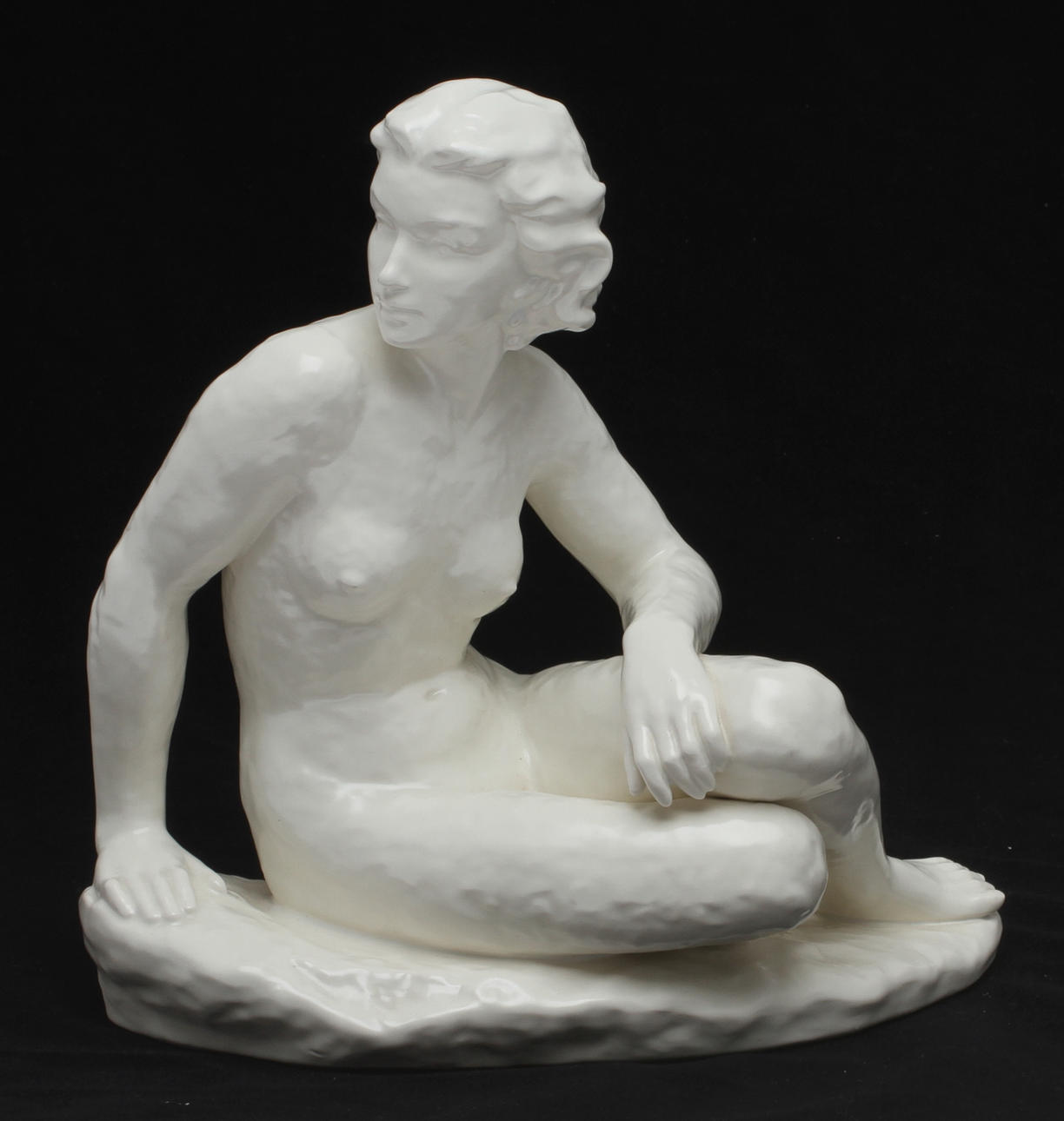 FIGURIN, Naken kvinna, keramik, 1900-tal.