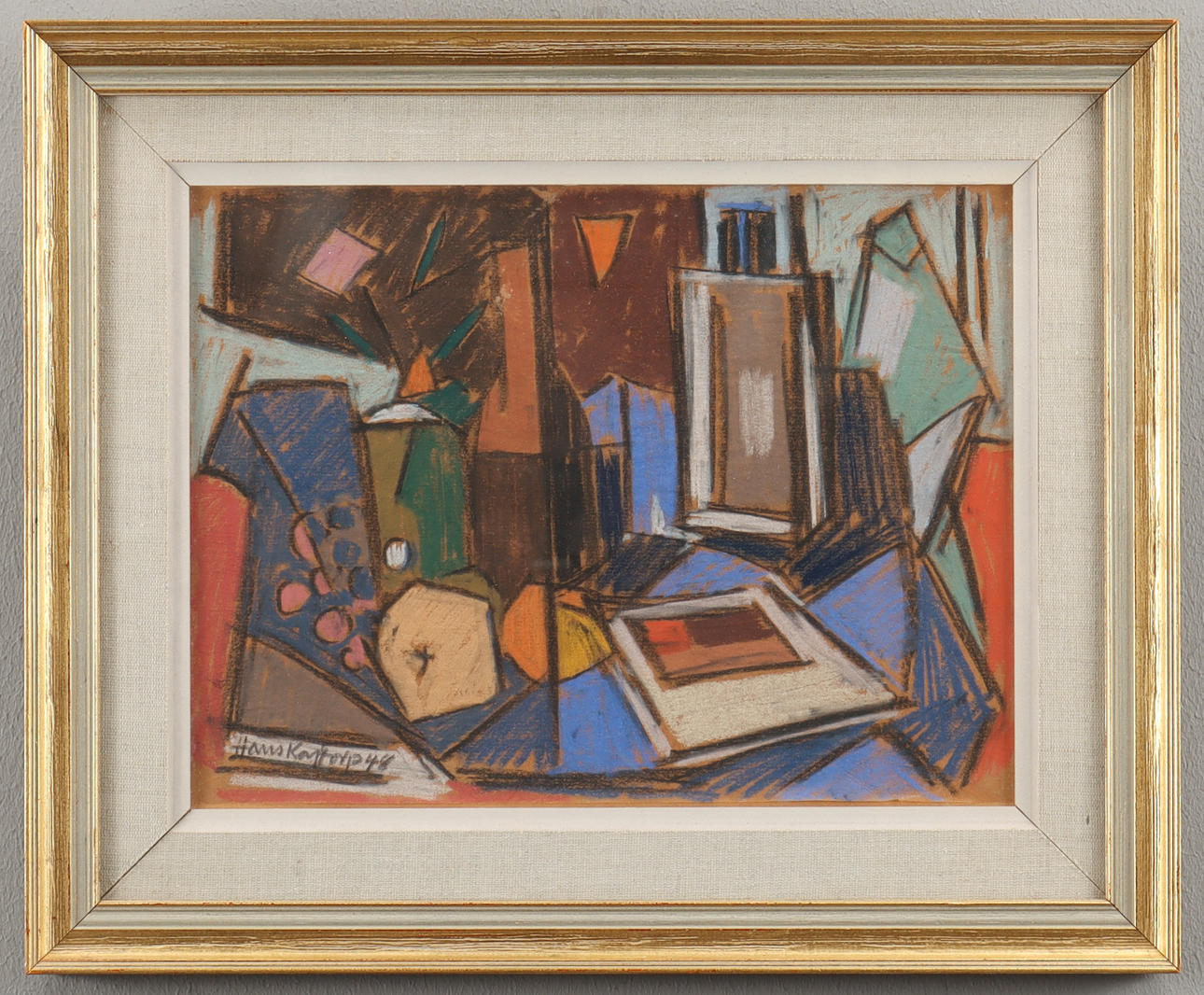 HANS KAJTORP. Bodegón cubista.