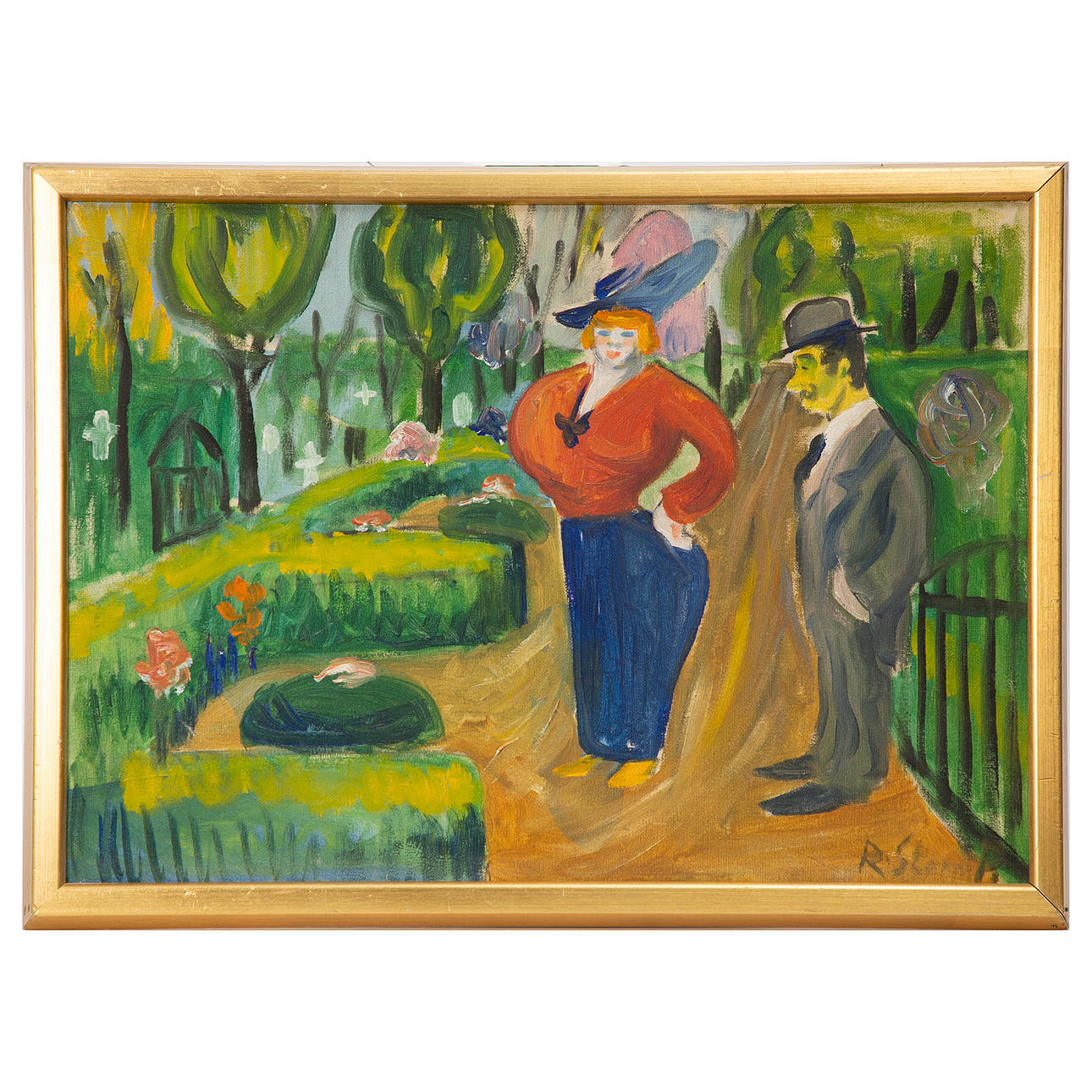 ROBERT STORM PETERSEN. oil on canvas, signed.