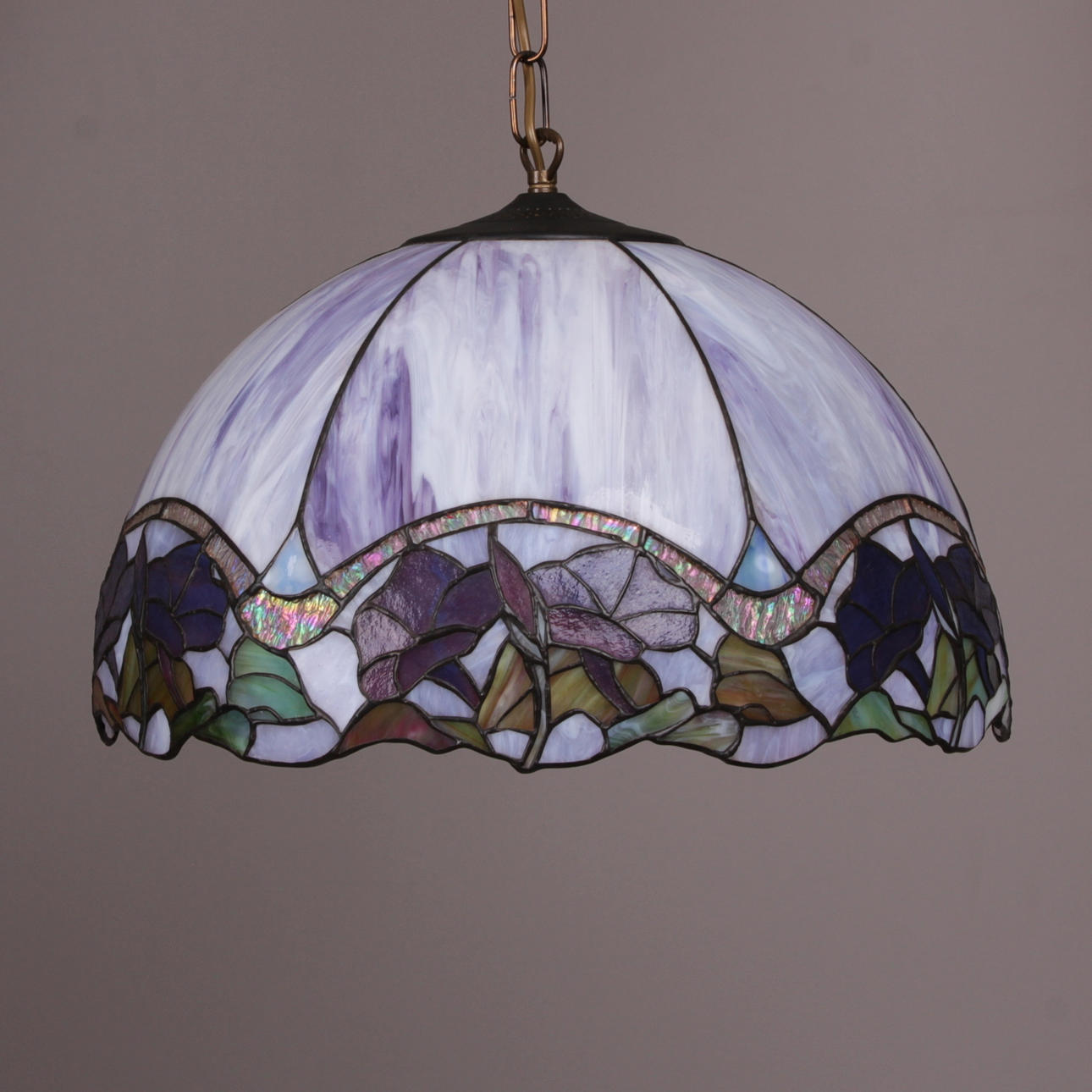 TAKLAMPA, glas, Tiffanystil, 1900-tal.