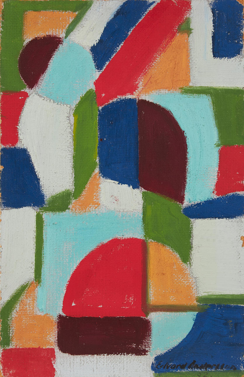 EDVARD ANDERSSON (1891-1967). Spatial composition.