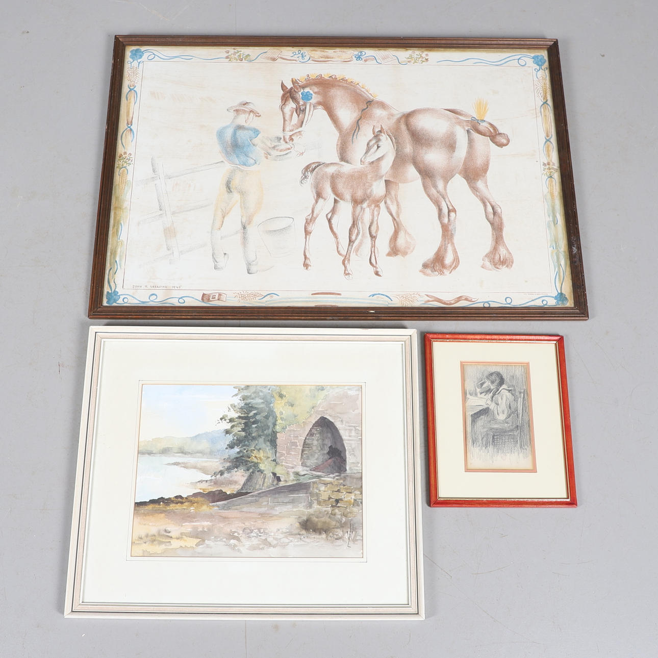 JOHN SKEAPING, RA (1901-1980). EFTER. STO OCH FÖL.