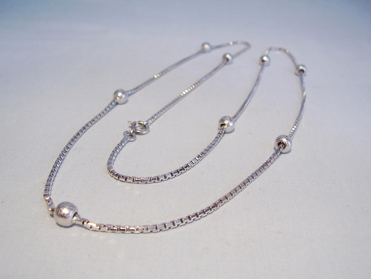 LÅNGT SILVERHALSBAND RUNT 1930 silver 835.