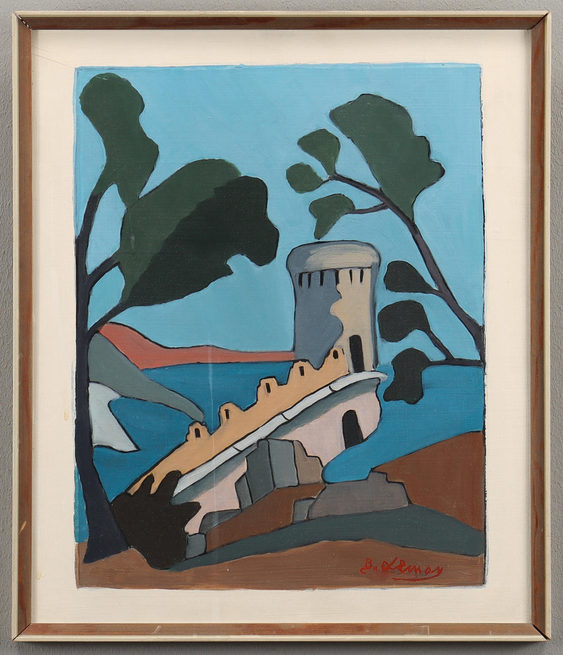 ATTRIBUTED TO JOSEF EMIL LEMON. Southern landscape.