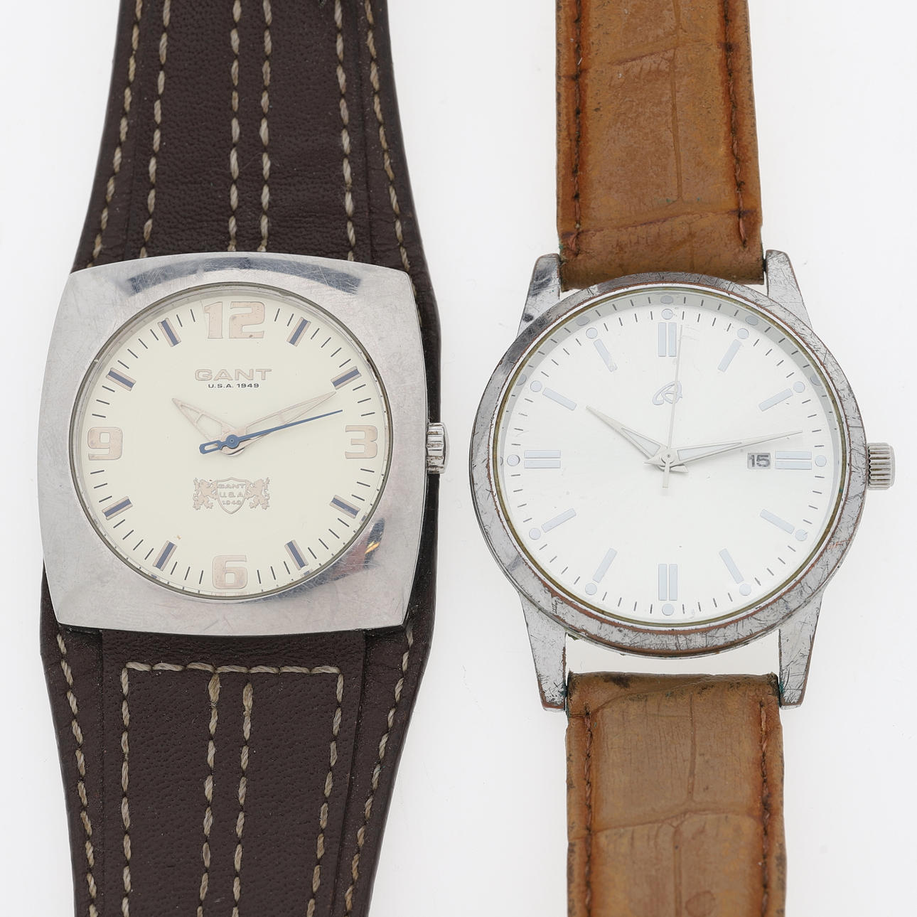 WRISTWATCH, 2 pcs, Gant & Auriol, quartz.