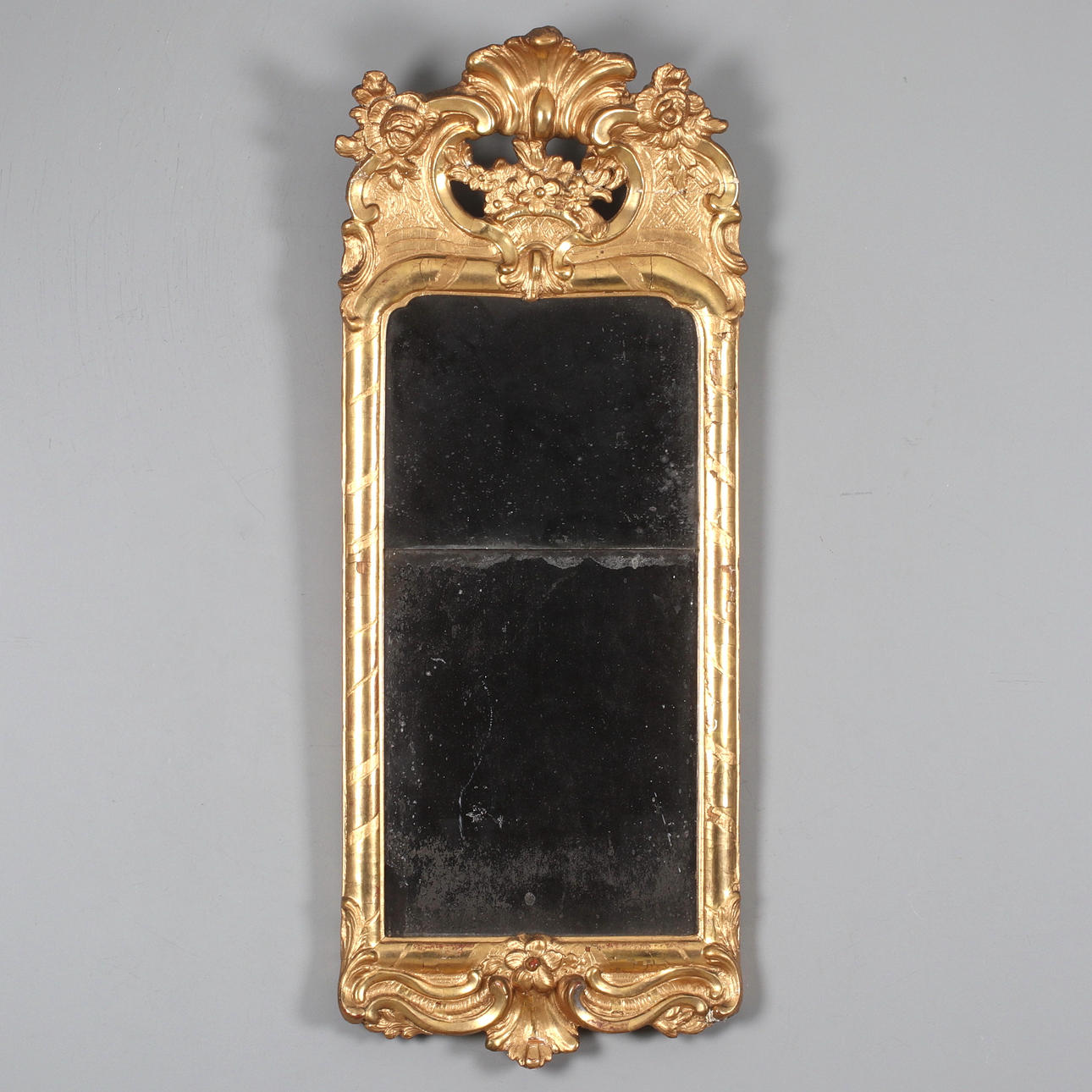 Espejo rococó, siglo XVIII.