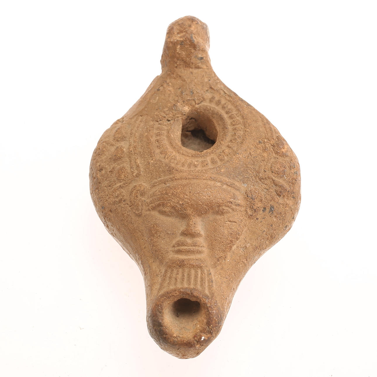 LÁMPARA DE ACEITE, loza, oriental.