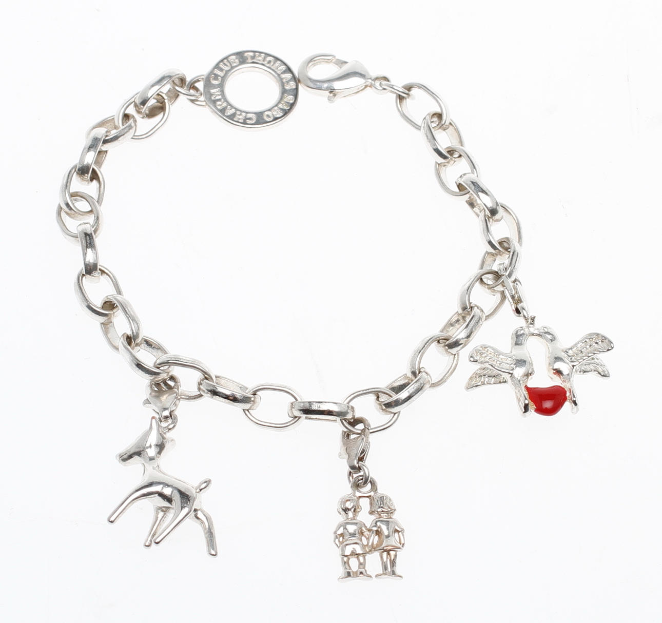BERLOCKARMBAND, silver, Thomas Sabo.