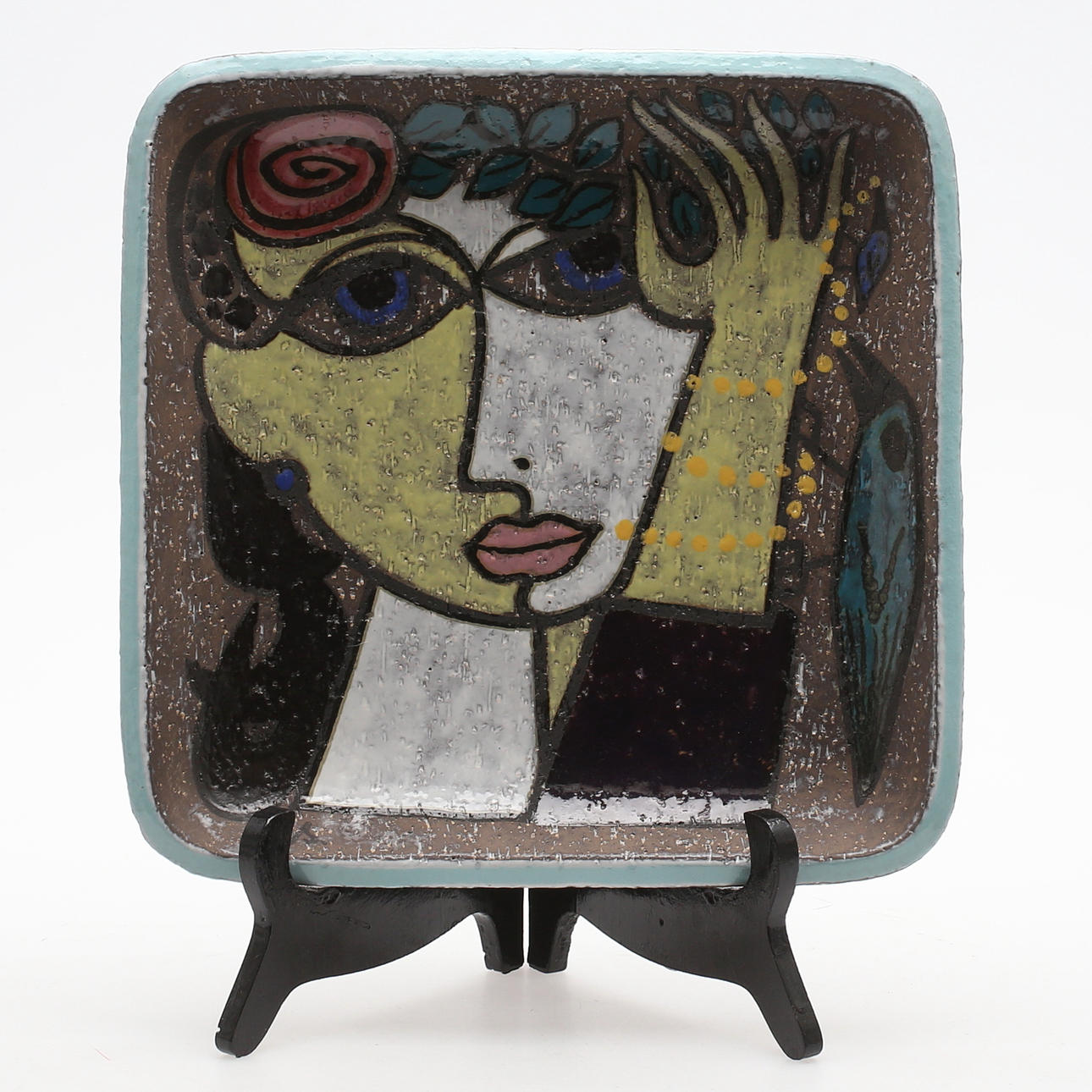 UPPLÄGGNINGSFAT, Mari Simmulson, Upsala-Ekeby, stengods, 1900-talets mitt.