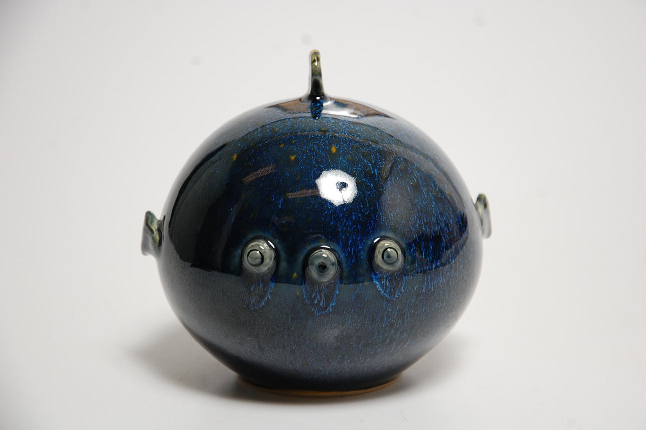 SKULPTUR, keramik, " Blåsfisk " Gunnar Andersson, Nyhamnsläge.