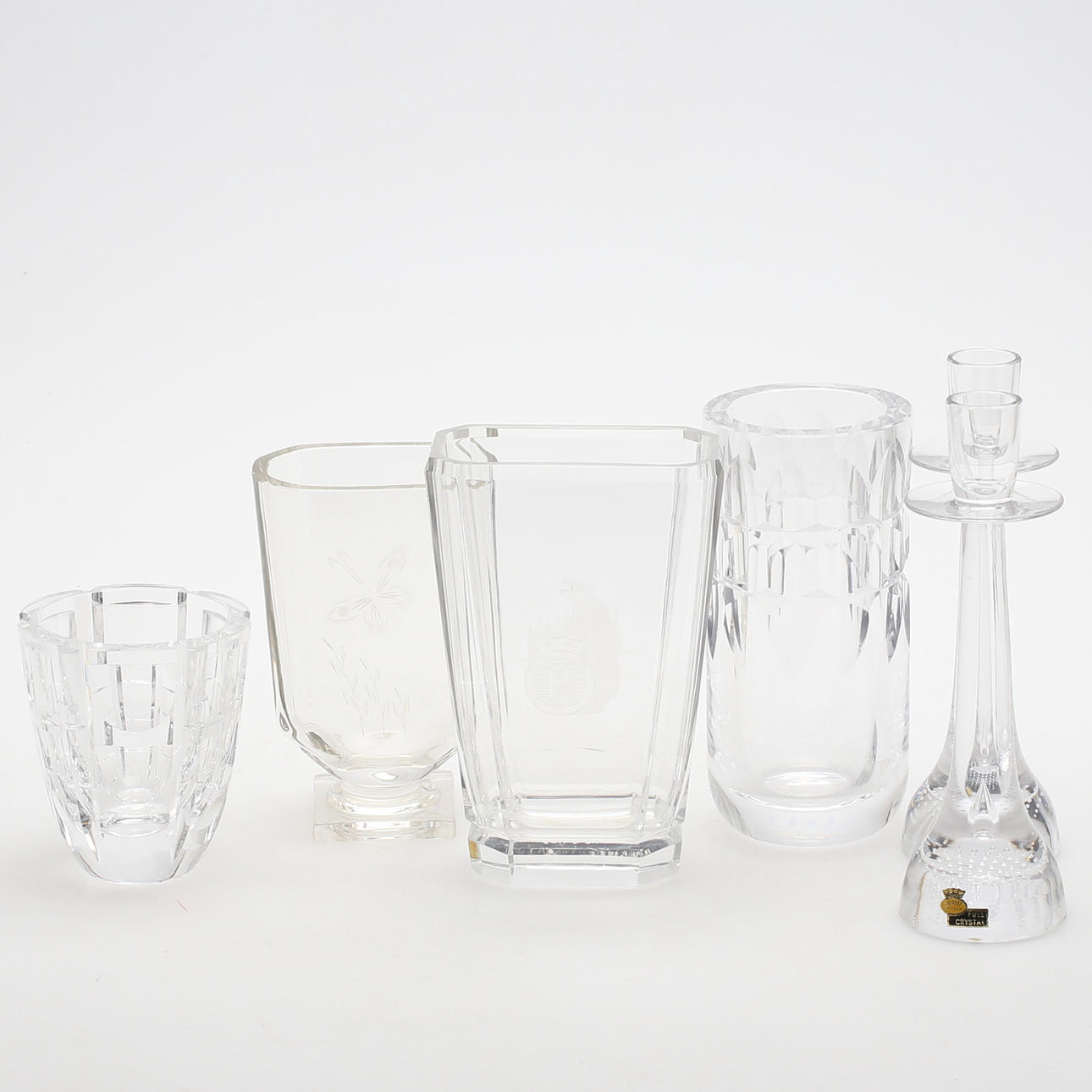 DIVERSE GLAS, 6 delar, 1900-talets andra hälft.