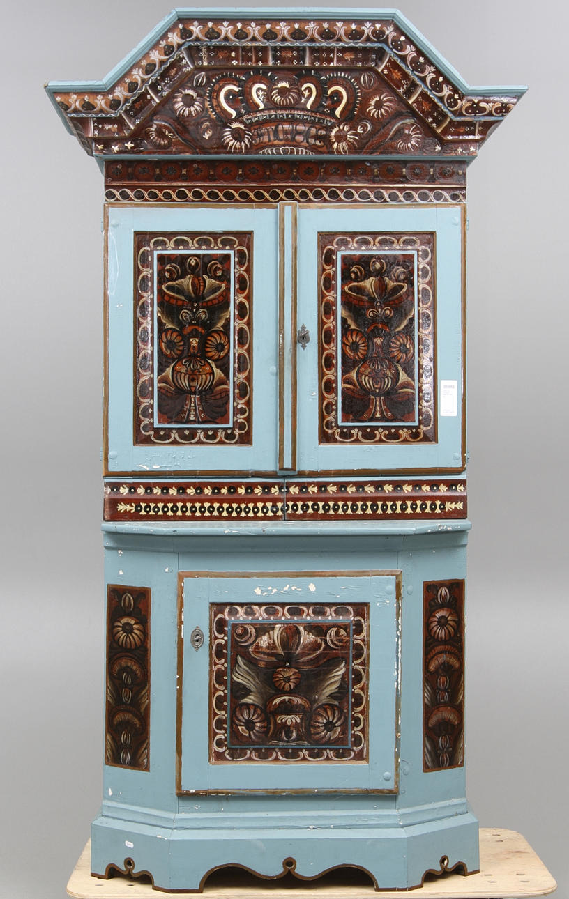 SKÅP, sk kronskåp, Dalarna, 1800-tal.