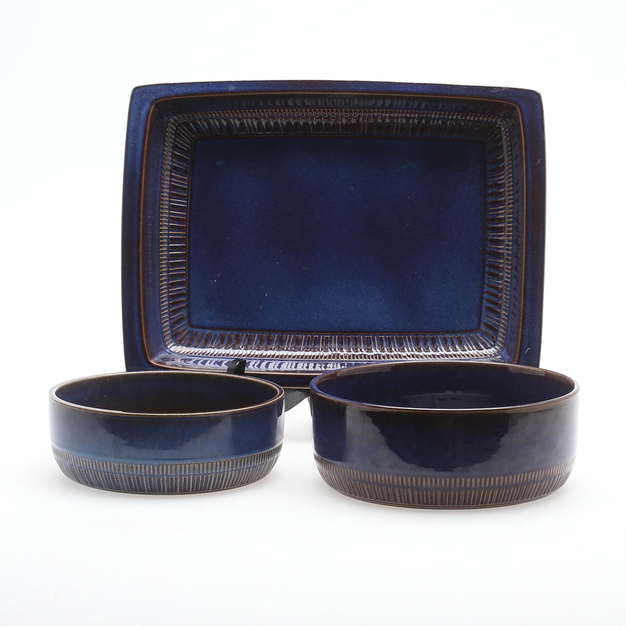 SERVISDELAR 3 delar, "Kosmos", Gefle, stengods, 1900-talets tredje fjärdedel.