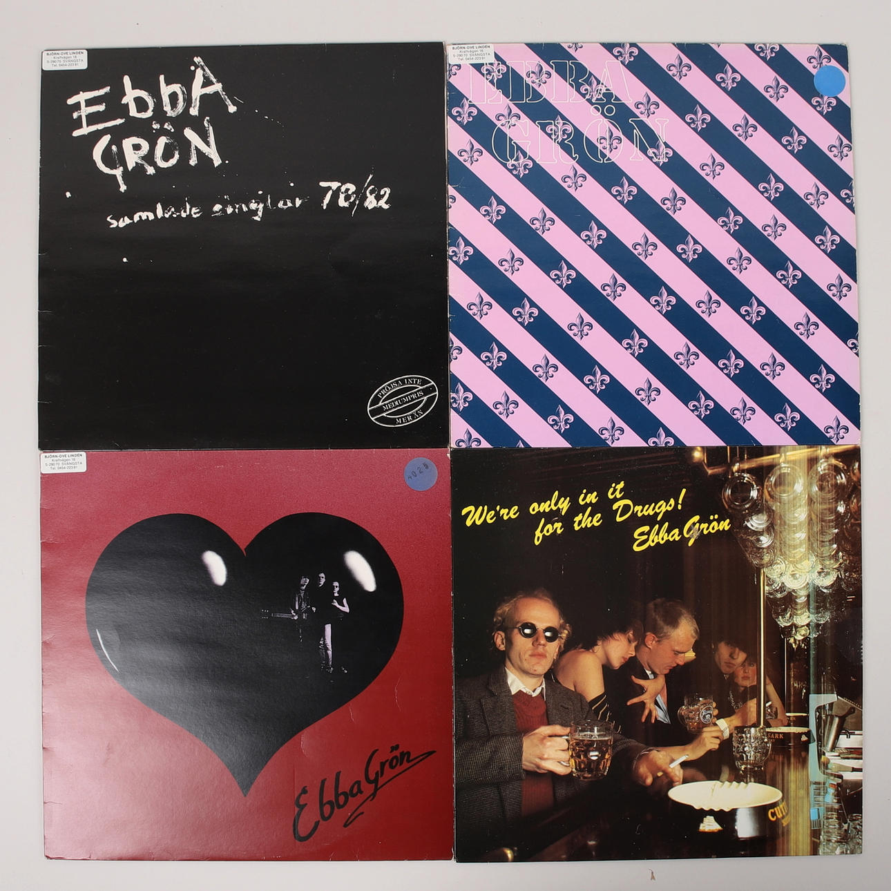 EBBA GRÖN, vinylplader, 4 stk.