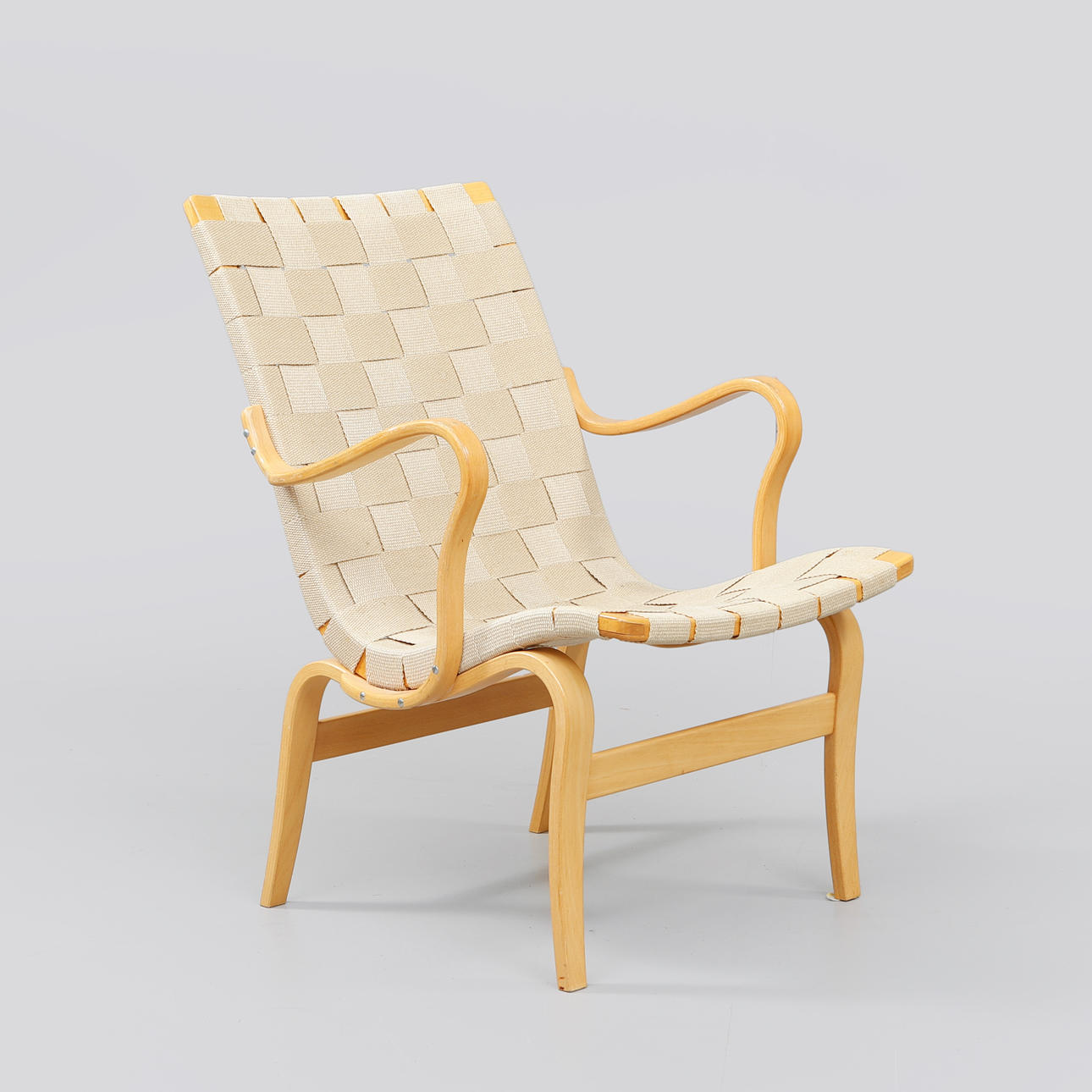 BRUNO MATHSSON. Fåtölj, "Eva", Dux.