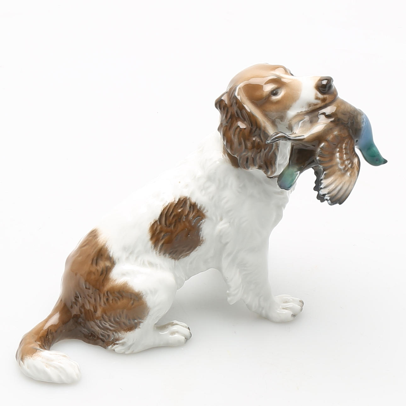 FIGURIN, porslin, springer spaniel, formgiven av M H Fritz, Rosenthal.