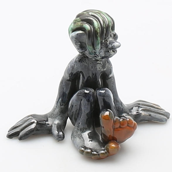 TROLL, glaserat lergods, Vicke Lindstrand, Upsala Ekeby.