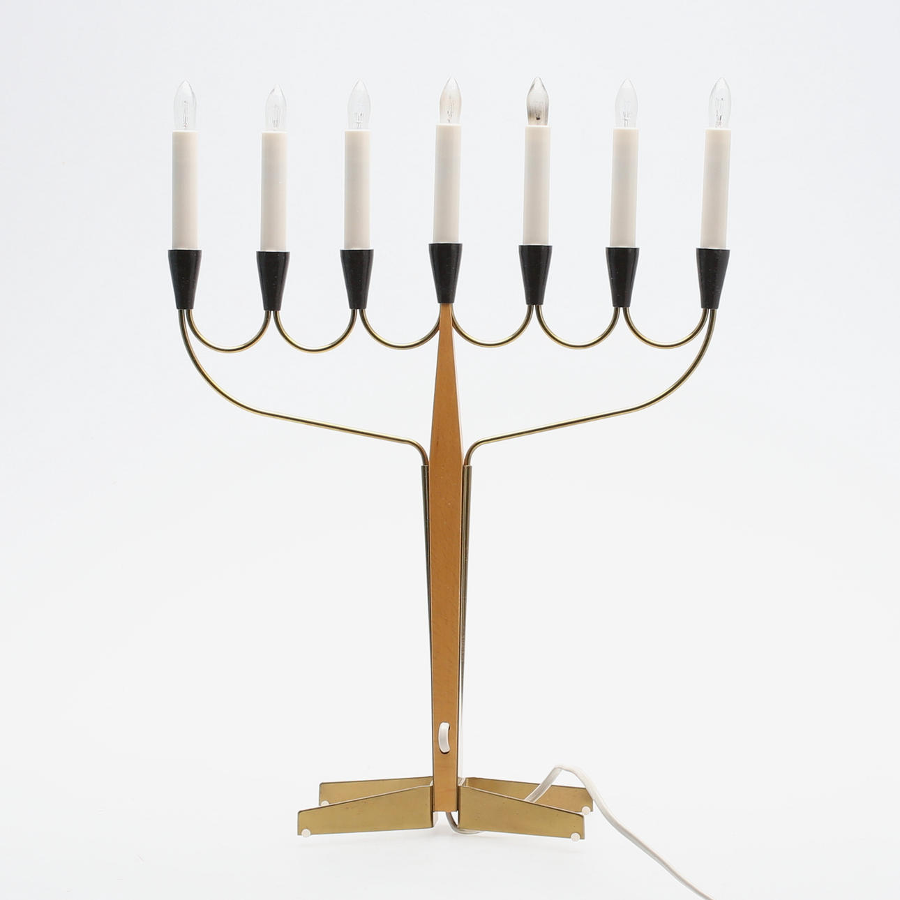 JULLJUSSTAKAR, 2 st, metall/trä, Philips samt G.K. 1960-tal.