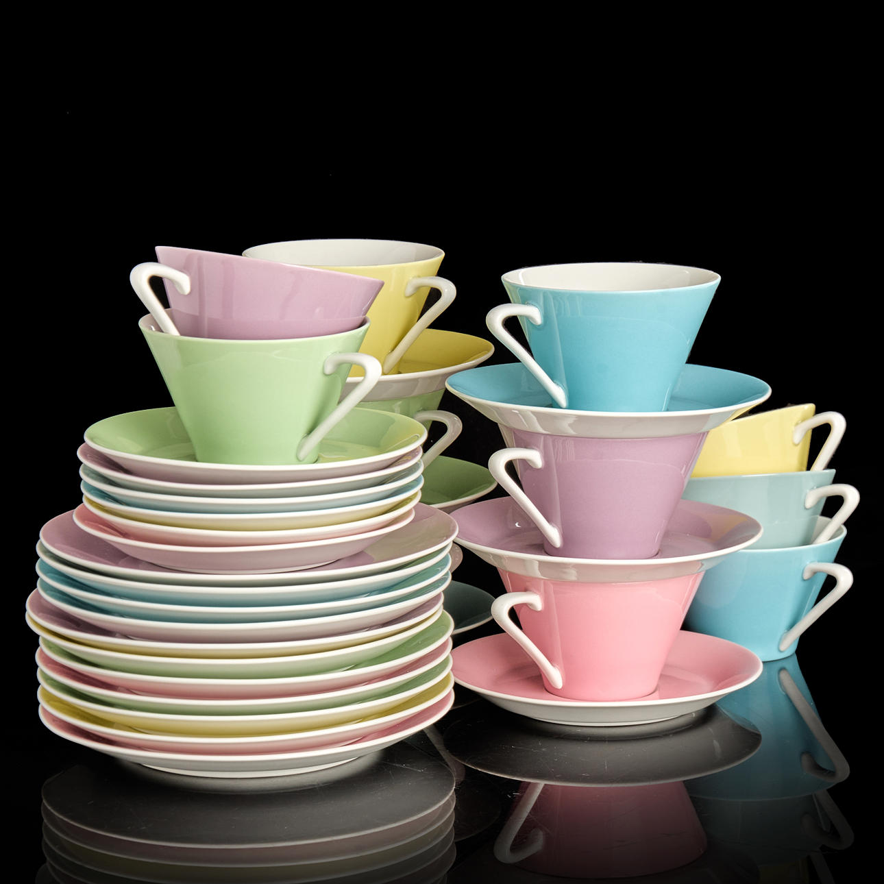 LILIEN PORZELLAN, Austria, coffee service. Ceramics & Porcelain - European