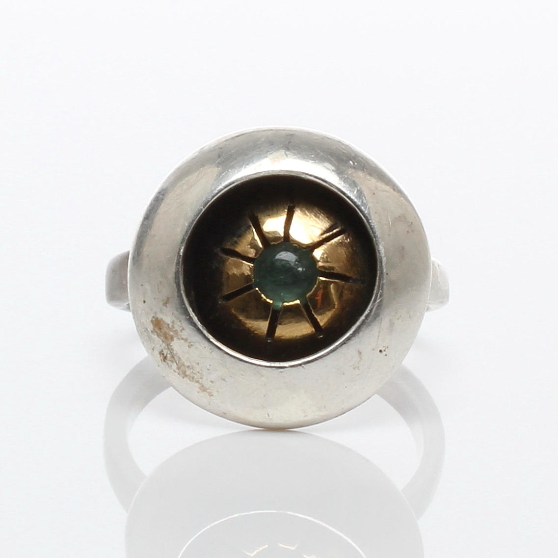 RING, silver och 18k guld, 1900-talets andra hälft.
